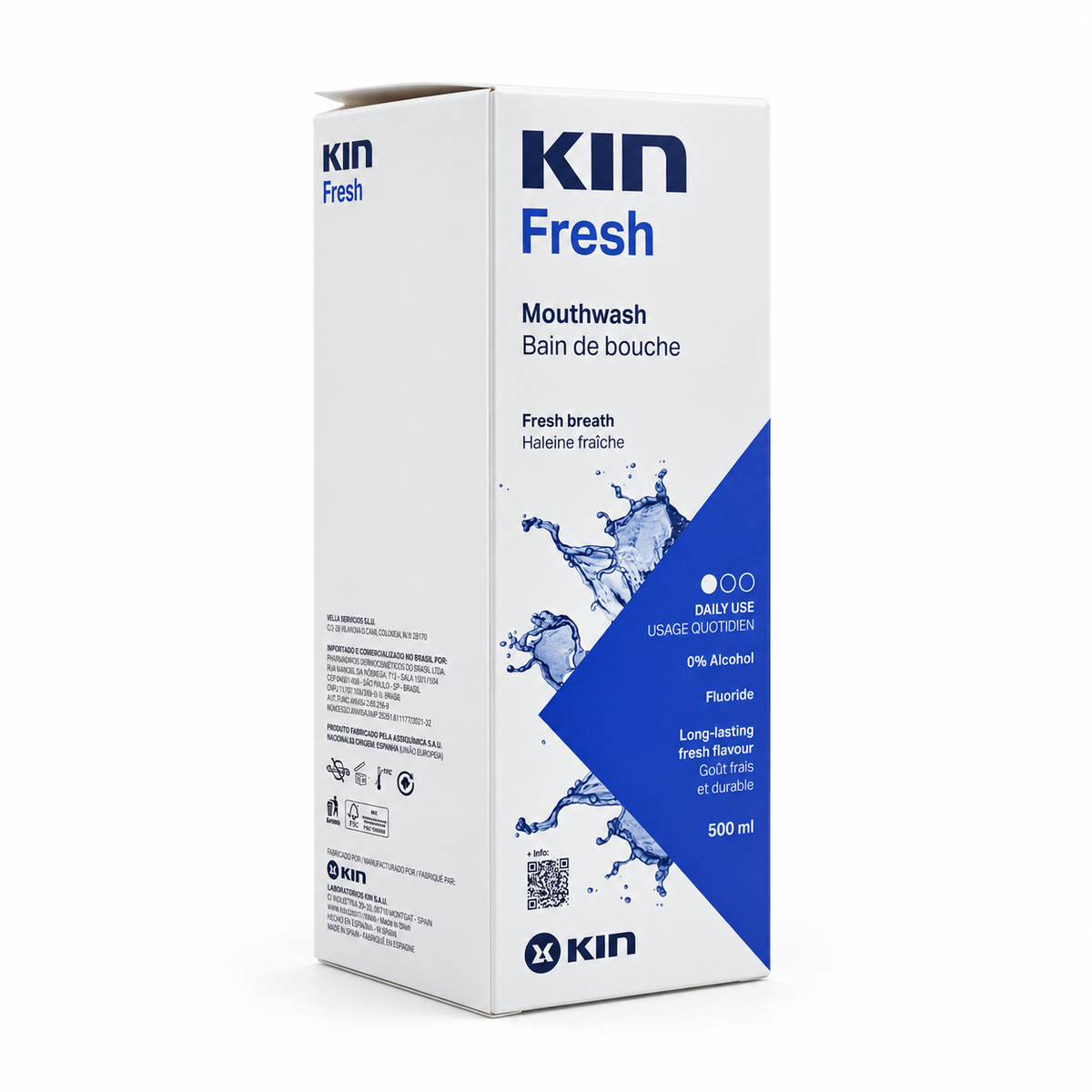 KIN Fresh Mouthwash 500 ml -كين فريش غسول الفم ٥٠٠ مل