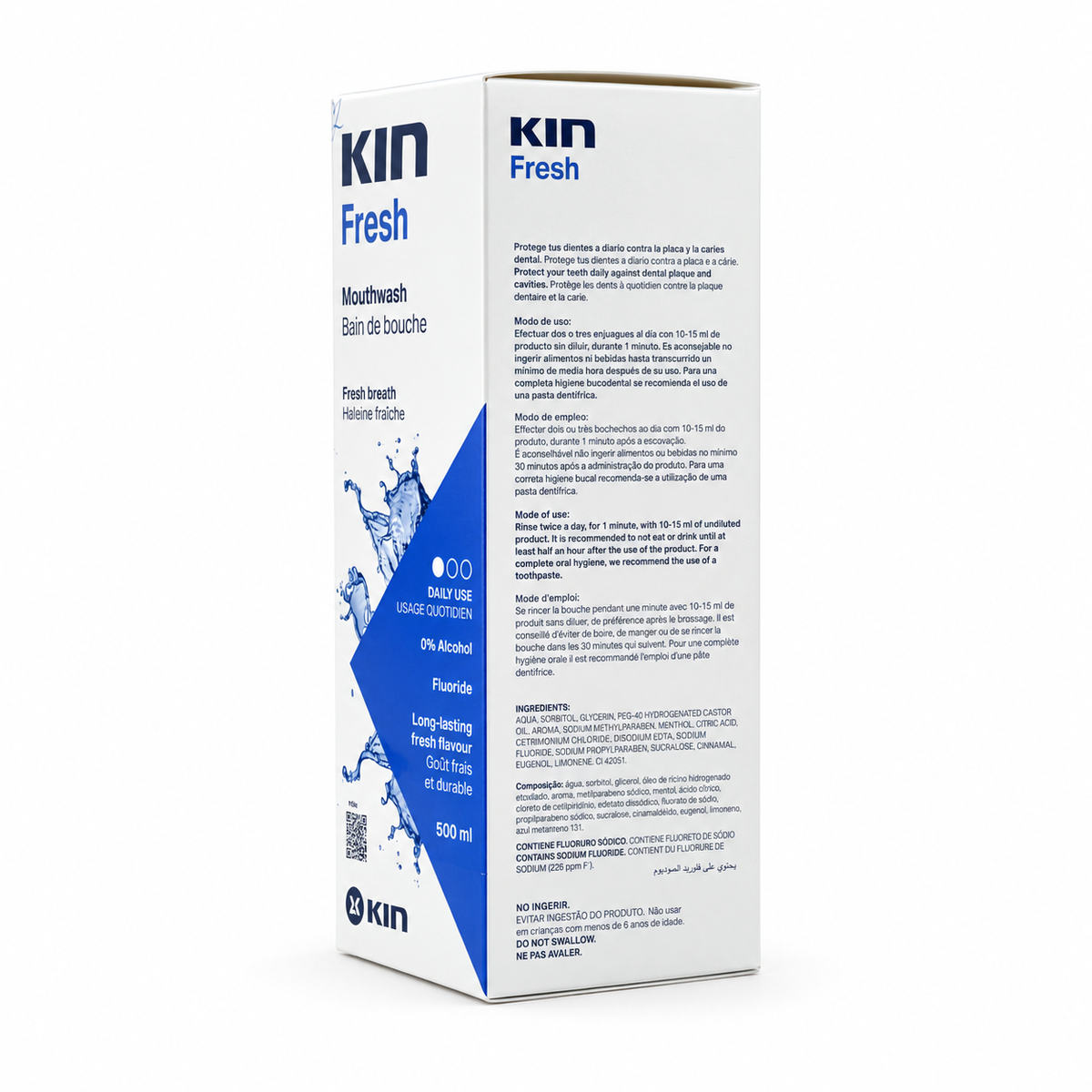 KIN Fresh Mouthwash 500 ml -كين فريش غسول الفم ٥٠٠ مل