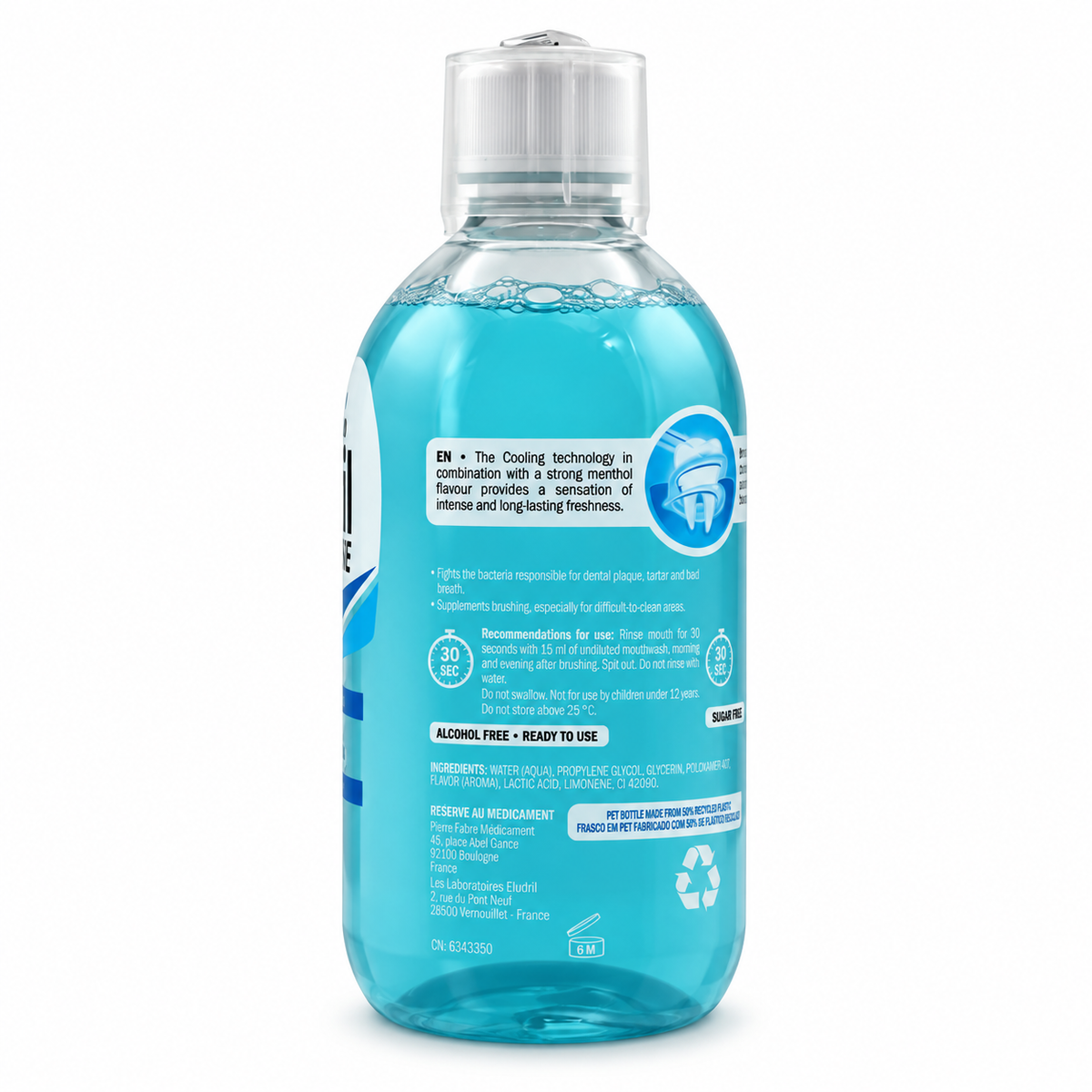 Eludril Intense Daily Mouthwash 500 ml - إلودريل إنتنس غسول الفم اليومي ٥٠٠ مل
