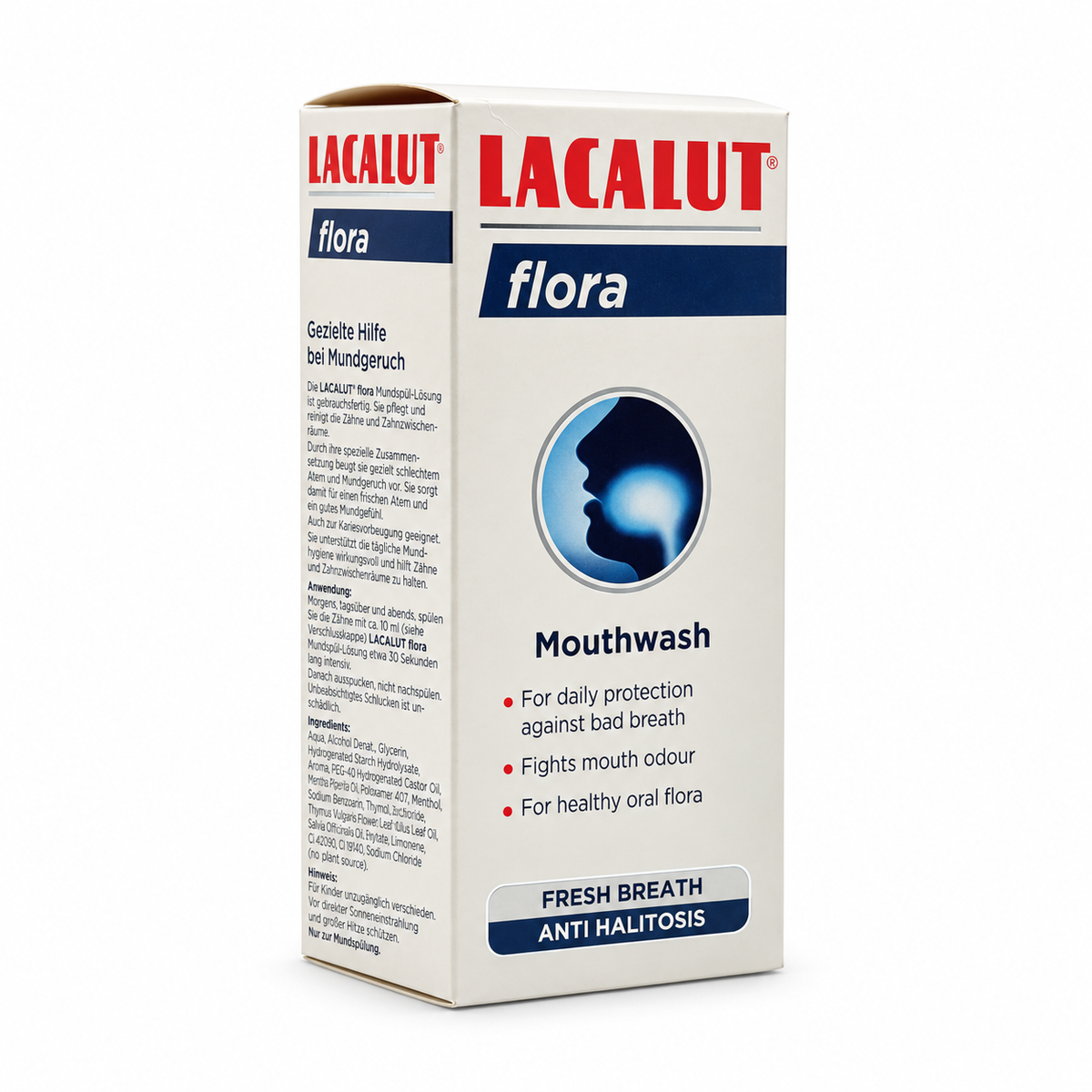 LACALUT Flora Mouthwash 300 ml - لاكالوت فلورا غسول الفم  ٣٠٠ مل