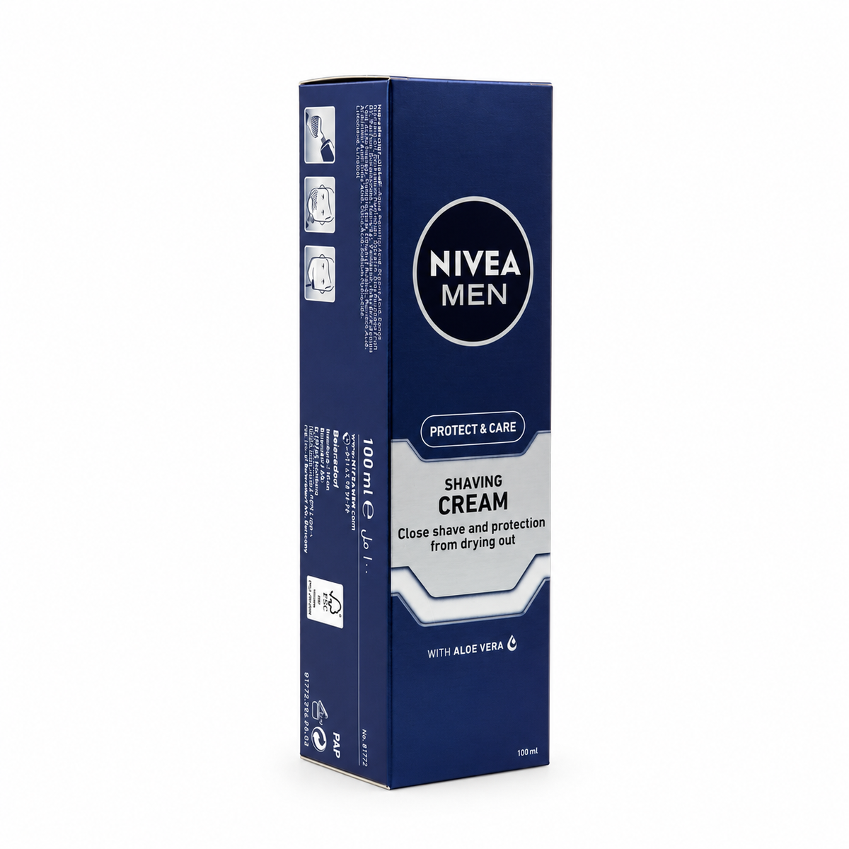 NIVEA MEN Protect & Care Protecting Shaving Cream 100 ml- نيفيا مين بروتكت آند كير كريم الحلاقة للحماية والعناية ١٠٠ مل