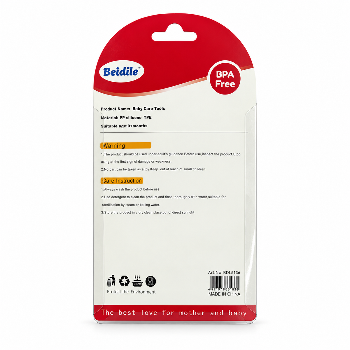 Beidile Baby Care Tools 0+ Months - بيديل أدوات العناية بالطفل منذ الولادة