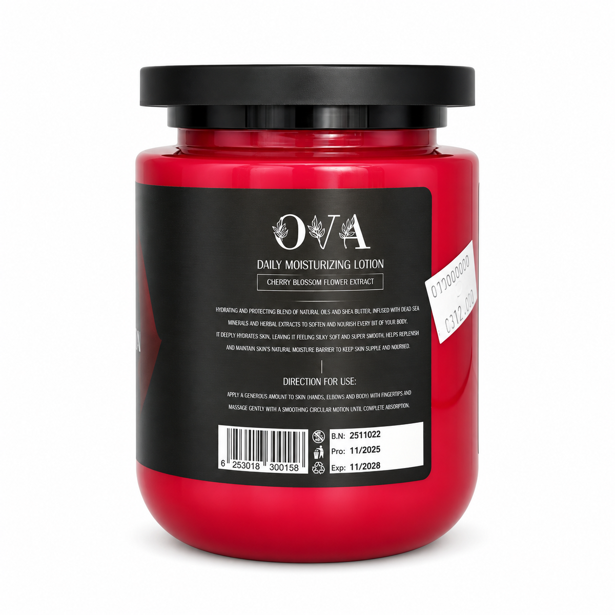 OVA Daily Moisturizing Lotion 500ML - أوفا لوشن ترطيب يومي 500 مل
