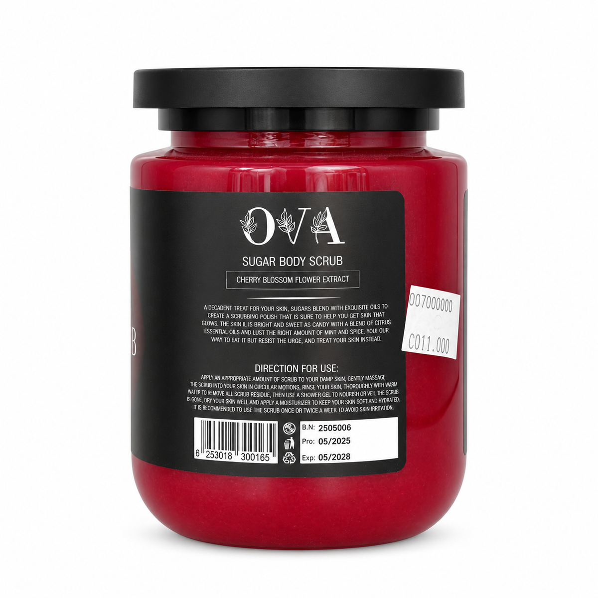 Ova Sugar Body Scrub 500ml - أوفا مقشر جسم بالسكر 500 مل