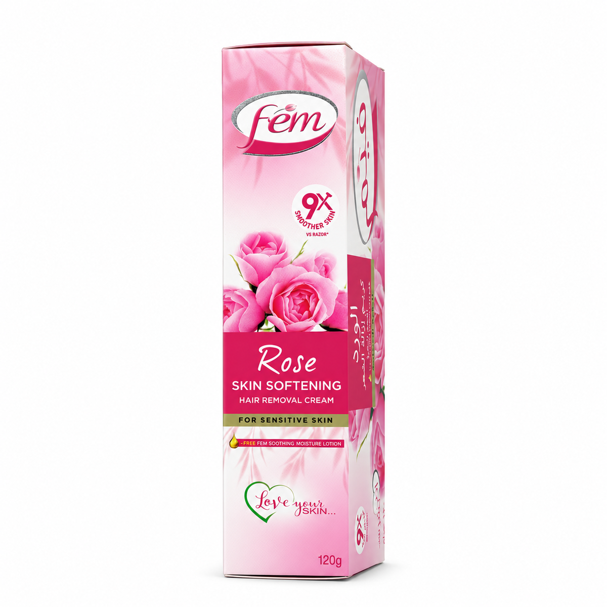 Fem Rose Hair Removal Cream 120 g - كريم فيم لإزالة الشعر بالورد 120 غ