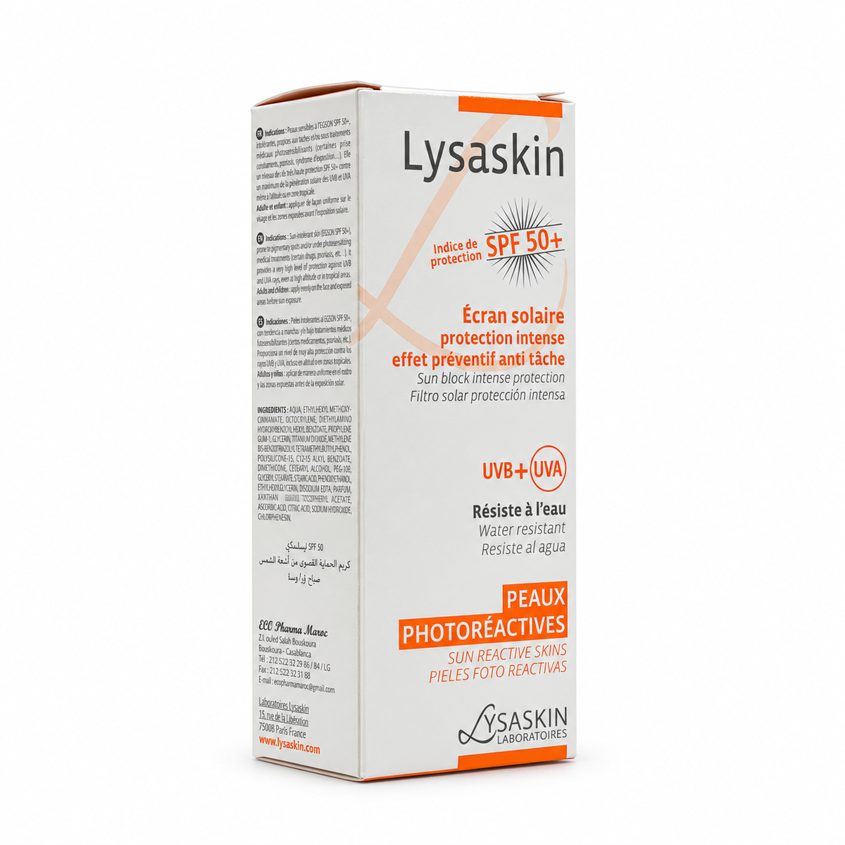 Lysaskin Ecran Solaire SPF50+ Cream 40ml - ليساسكين إكران سولير كريم SPF50+ 40 مل