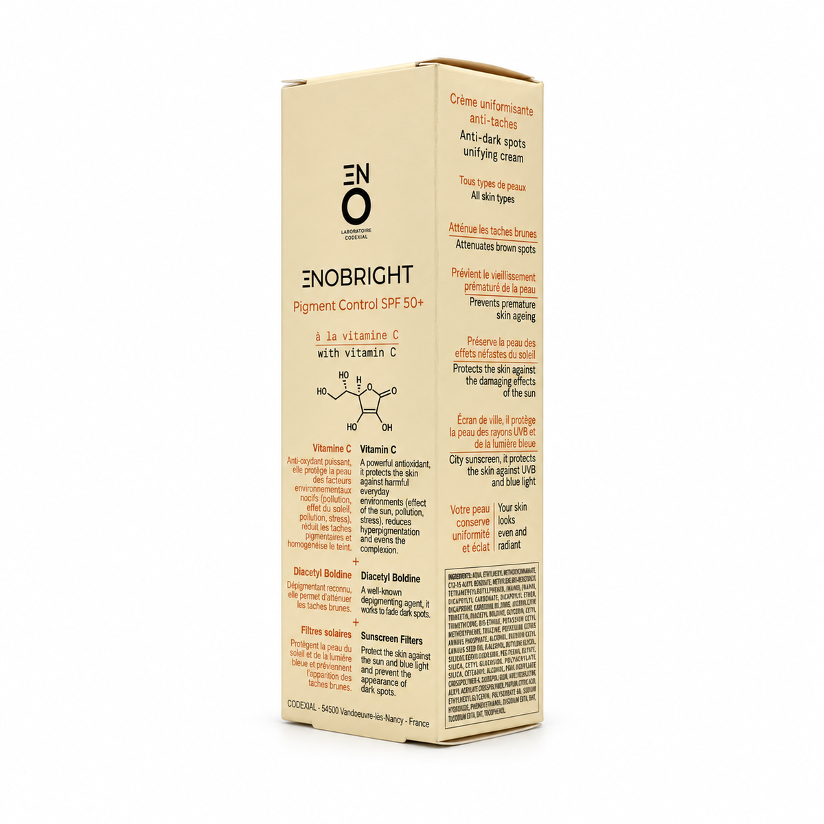 Codexial Enobright Pigment Control SPF50+ 30ml - كوديكسيل إينوبرايت بيجمنت كنترول SPF50+ 30 مل