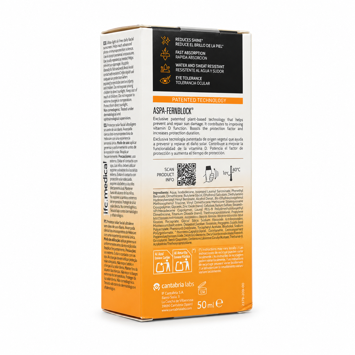 Cantabria Labs Heliocare 360º Sensation SPF 50+ 50ml - كانتابريا لابز هيليوكير 360 سنسيشن SPF 50+ 50 مل