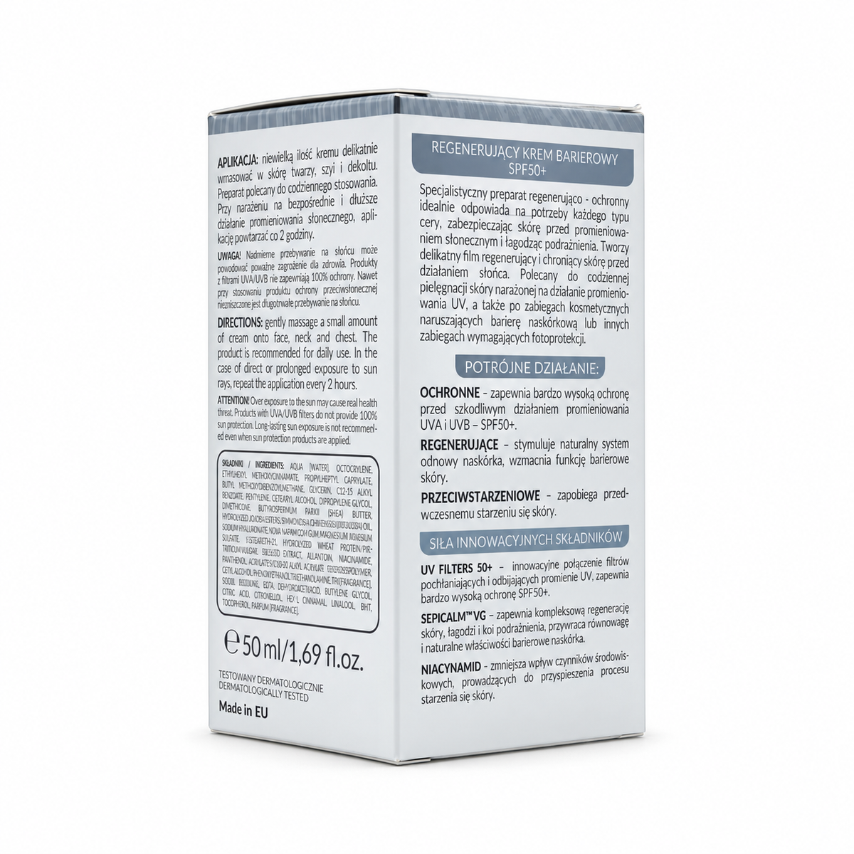 Farmona Professional Ideal Protect Regenerating Barrier Face Cream SPF 50 50ml - فارمونا بروفيشنال ايديال بروتكت كريم تجديد وحماية حاجز البشرة للوجه SPF 50 50 مل