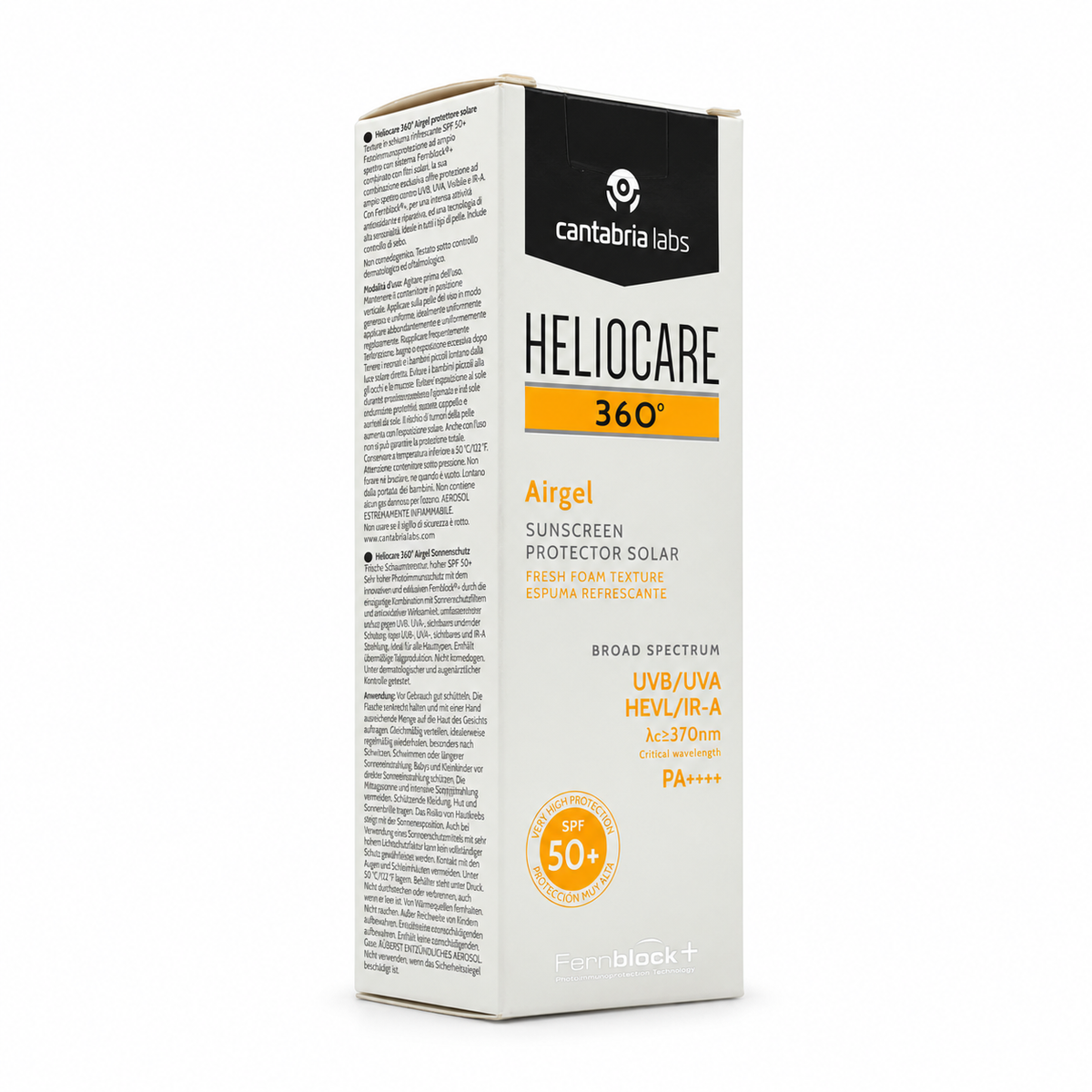 Cantabria Labs Heliocare 360° Airgel SPF 50+ 60ml - كانتابريا لابز هيليوكير 360 ايرجل SPF 50+ 60 مل