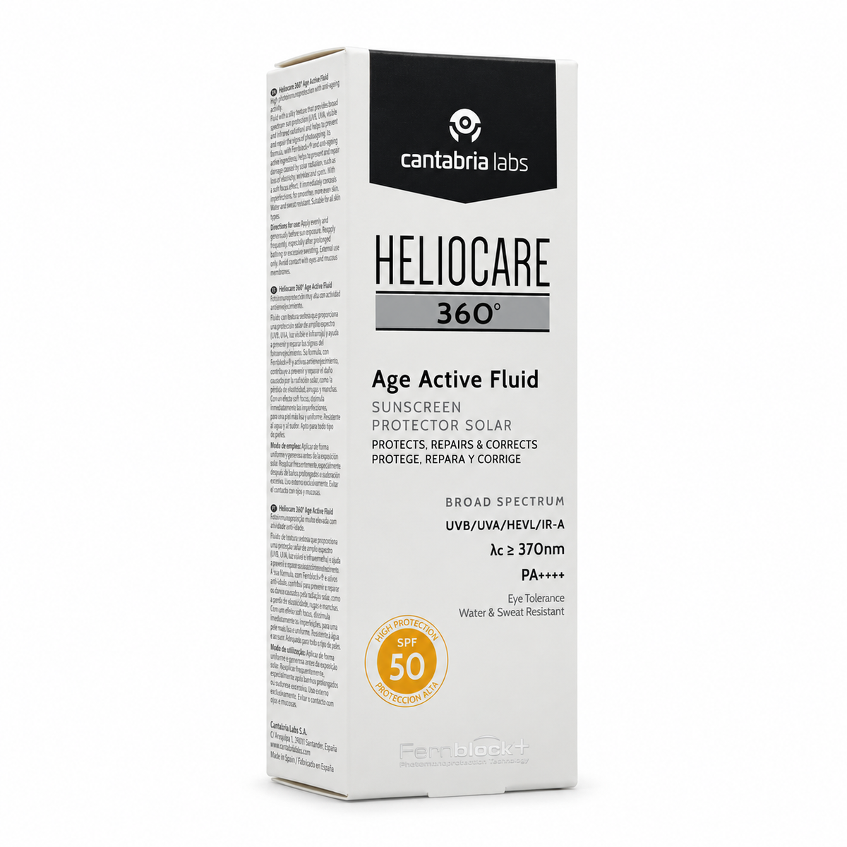 Cantabria Labs Heliocare 360º Age Active Fluid SPF 50+ 50ml - كانتابريا لابز هيليوكير 360 ايج أكتيف فلويد SPF 50+ 50 مل