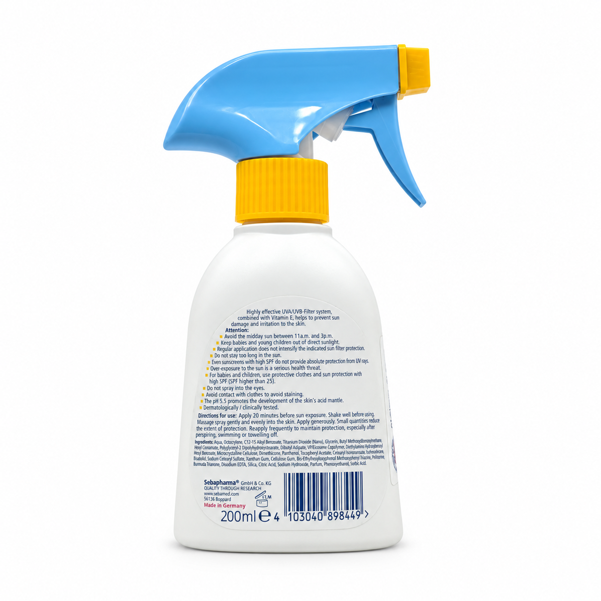 Sebamed Baby Multi Protect Sun Spray SPF 50 200ml - سيباميد بخاخ واقي شمس متعدد الحماية SPF 50 للأطفال 200 مل