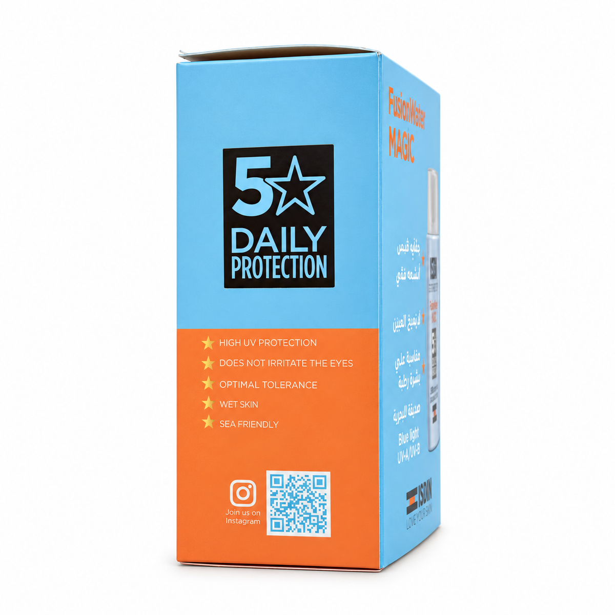 ISDIN Fotoprotector Fusion Water SPF 50 PA+++ 50ml + ISDIN Micellar Solution 400ml - ايزدين فوتوبروتكتور فيوجن ووتر SPF 50 PA+++ 50 مل + ايزدين محلول ميسيلار 400 مل