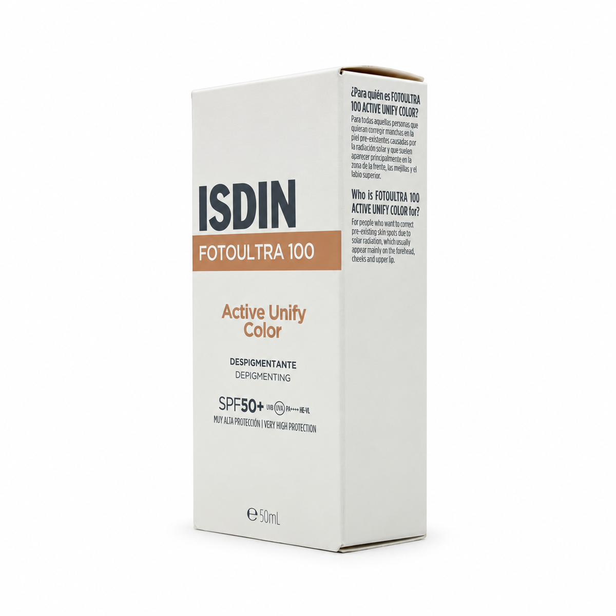 ISDIN Fotoultra 100 Active Unify SPF 50+ 50ml - ايزدين فوتوألترا 100 أكتيف يونايفاي SPF 50+ 50 مل