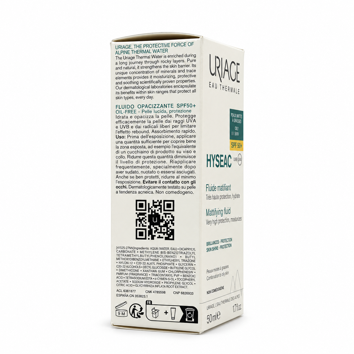 Uriage Hyséac Fluid SPF 50+ 50ml - يورياج هايسيـاك فلويد SPF 50+ 50 مل