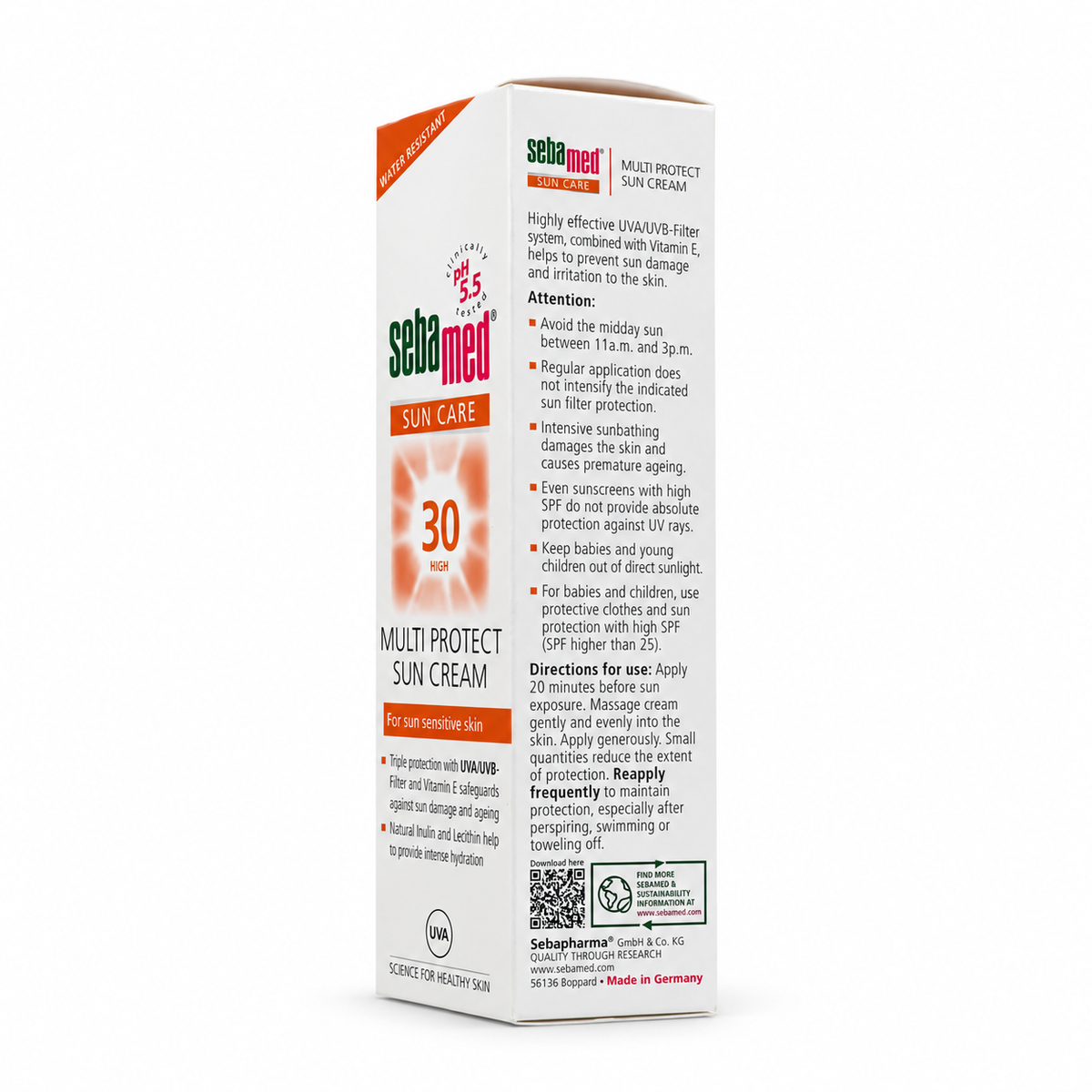 Sebamed Multi Protect Sun Cream SPF 30 75ml - سيباميد كريم واقي شمس متعدد الحماية SPF 30 75 مل
