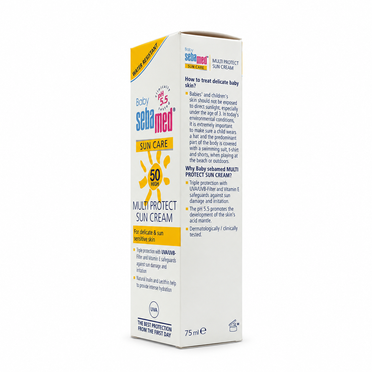 Sebamed Multi Protect Sun Cream SPF 50 Baby 75ml سيباميد كريم واقي شمس متعدد الحماية - SPF 50 للاطفال 75 مل