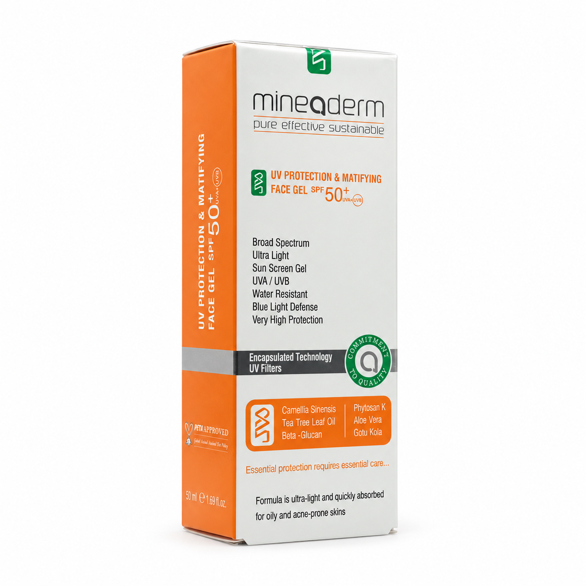 Mineaderm UV Protection & Matifying Face Gel SPF 50+ 50ml - مينيا ديرم جل واقي شمس ومطفي للوجه SPF 50+ 50 مل