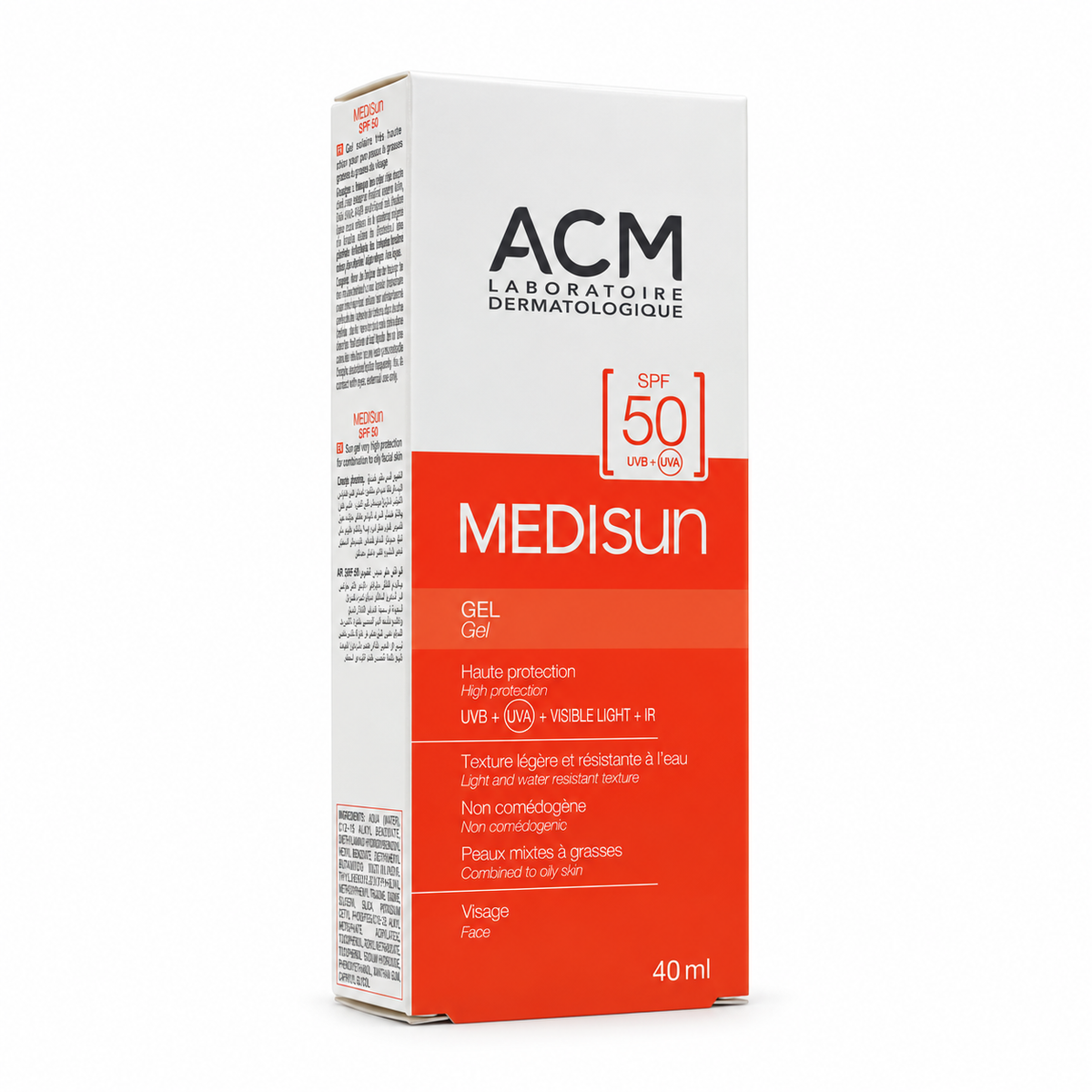ACM Medisun Invisible Gel SPF 50 40ml - اي سي ام ميديسن جل واقي شمس غير مرئي SPF 50 40 مل
