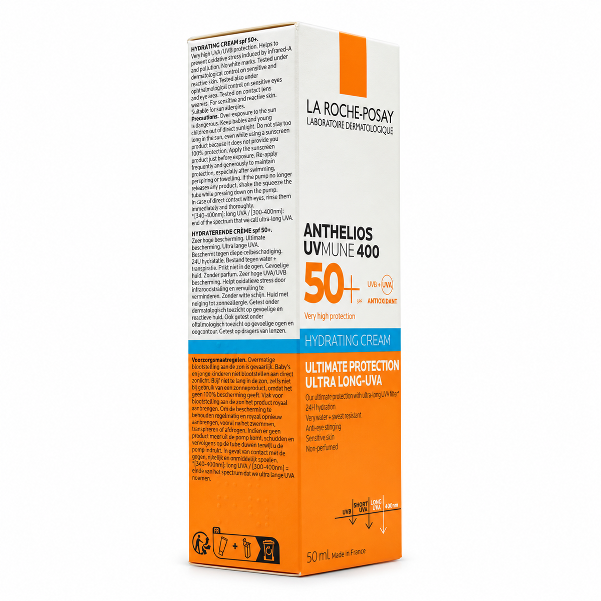 LA ROCHE POSAY Anthelios Uvmune 400 Hydrating Cream SPF 50+ 50ml - لاروش بوزيه أنثيليوس يوفي ميون 400 كريم مرطب SPF 50+ 50 مل