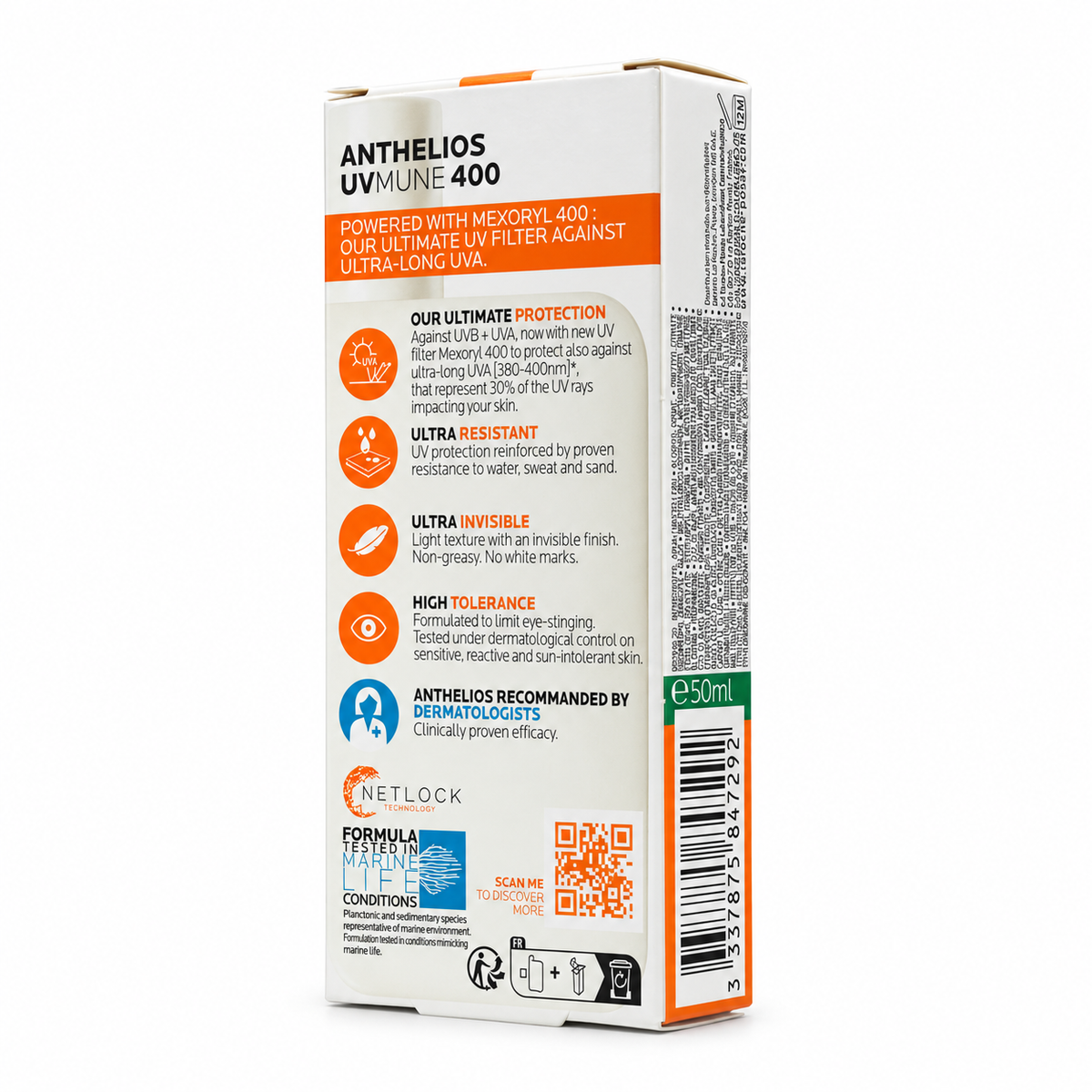 La Roche Posay Anthelios UVMUNE 400 Oil Control Fluid SPF50+ 50ml - لاروش بوزيه أنثيليوس يوفي ميون 400 أويل كنترول فلويد SPF50+ 50 مل