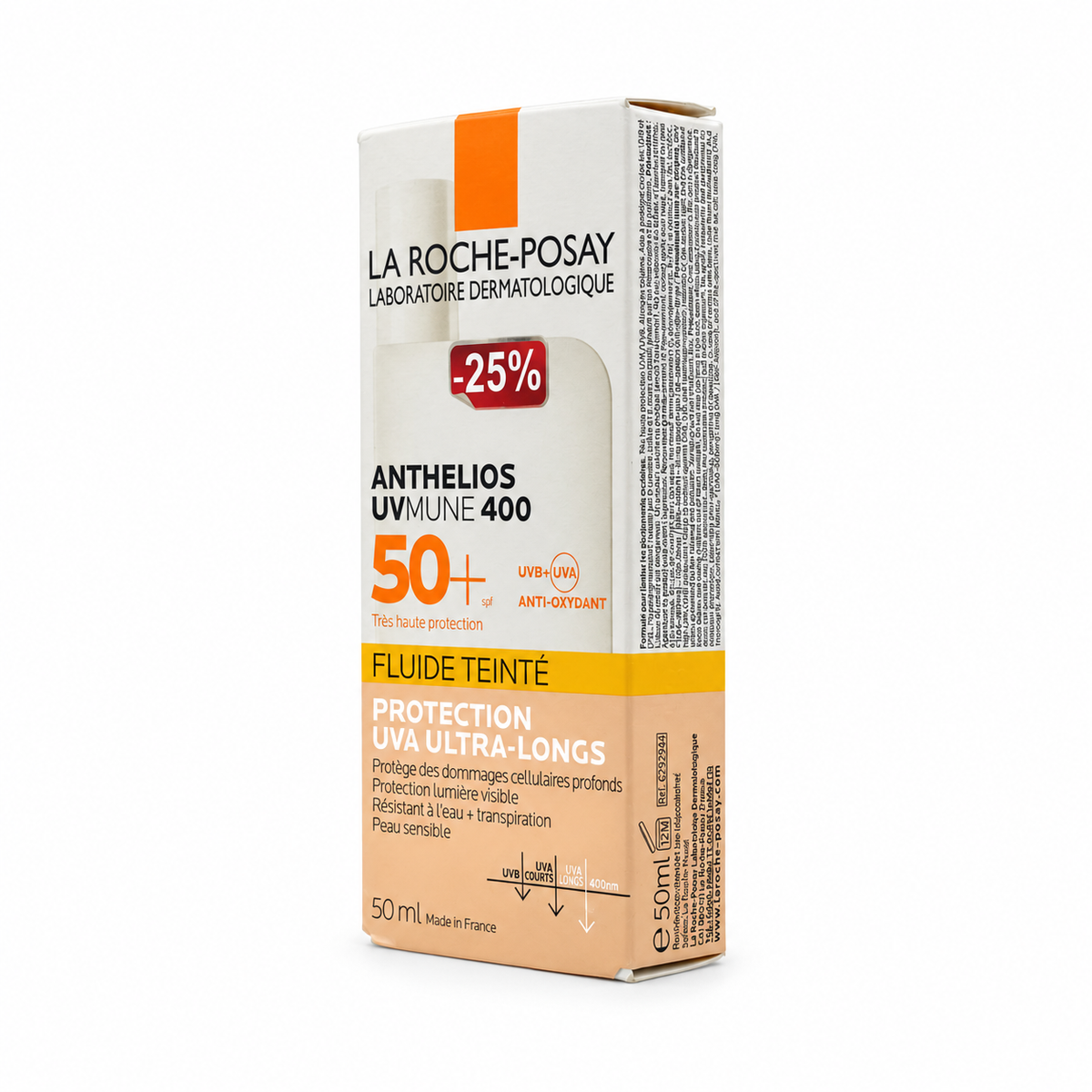 La Roche Posay Anthelios UVMUNE 400 Invisible Tinted Fluid SPF50+ 50ML - لاروش بوزيه أنثيليوس يوفي ميون 400 فلويد ملون غير مرئي SPF50+ 50 مل