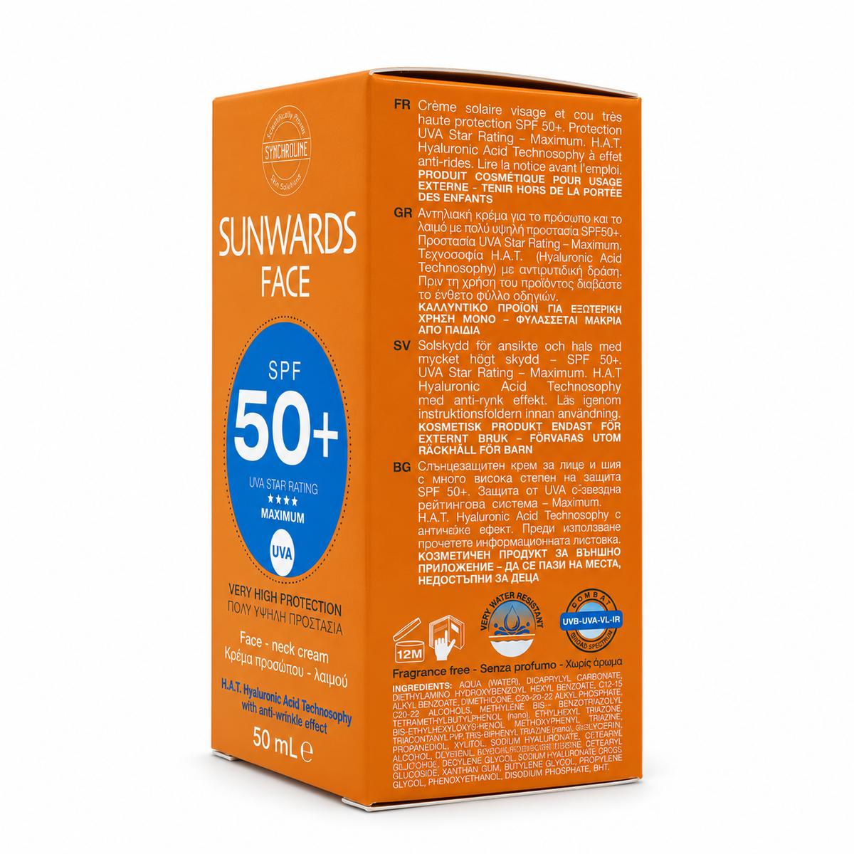 Synchroline Sunwards Face SPF50+ 50ml - سينكرولاين صن واردز للوجه SPF50+ 50 مل