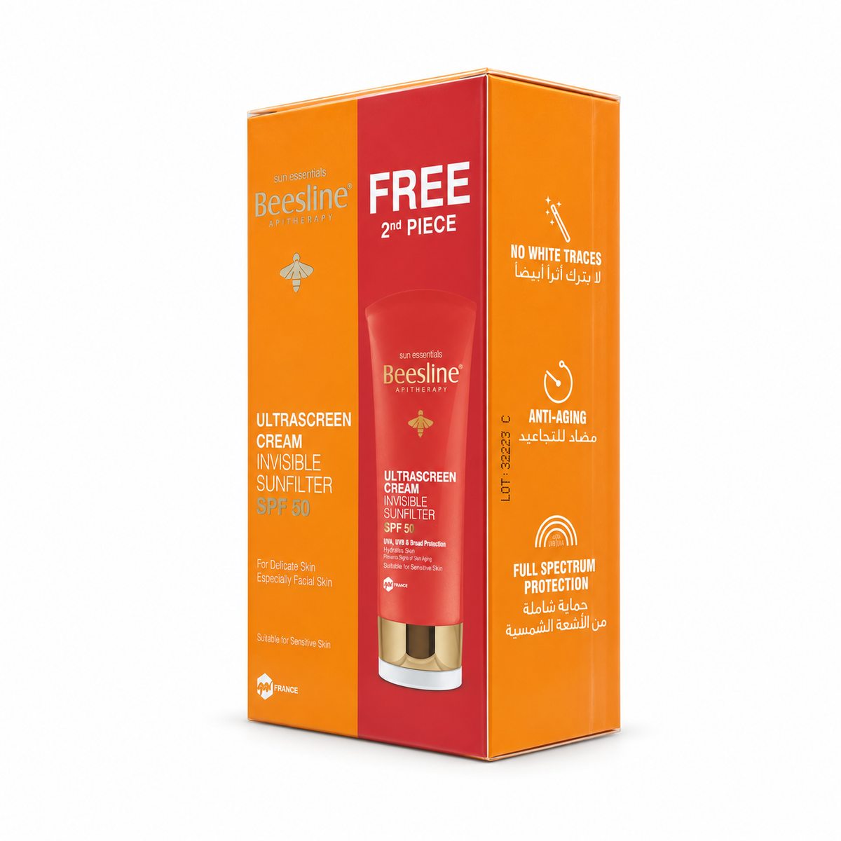 Beesline Ultrascreen Cream Invisible Sunfilter SPF50 50ml - بيزلين ألترا سكرين كريم واقي شمس غير مرئي SPF50 50 مل