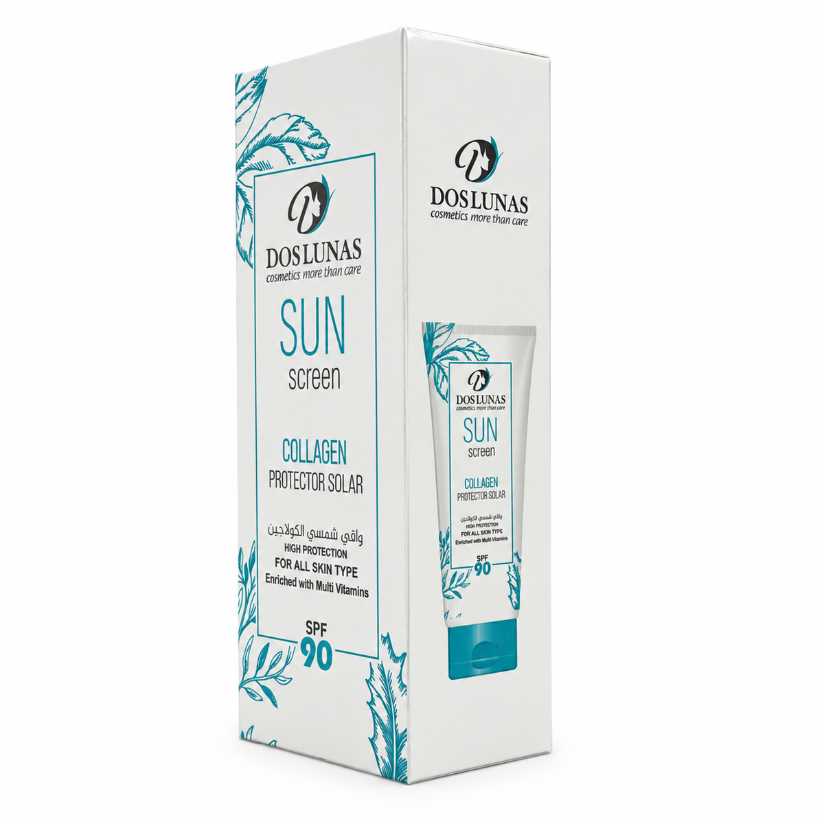 Doslunas Sunscreen Cream SPF90 Collagen 130ml - دوسلوناس كريم واقي شمس SPF90 كولاجين 130 مل