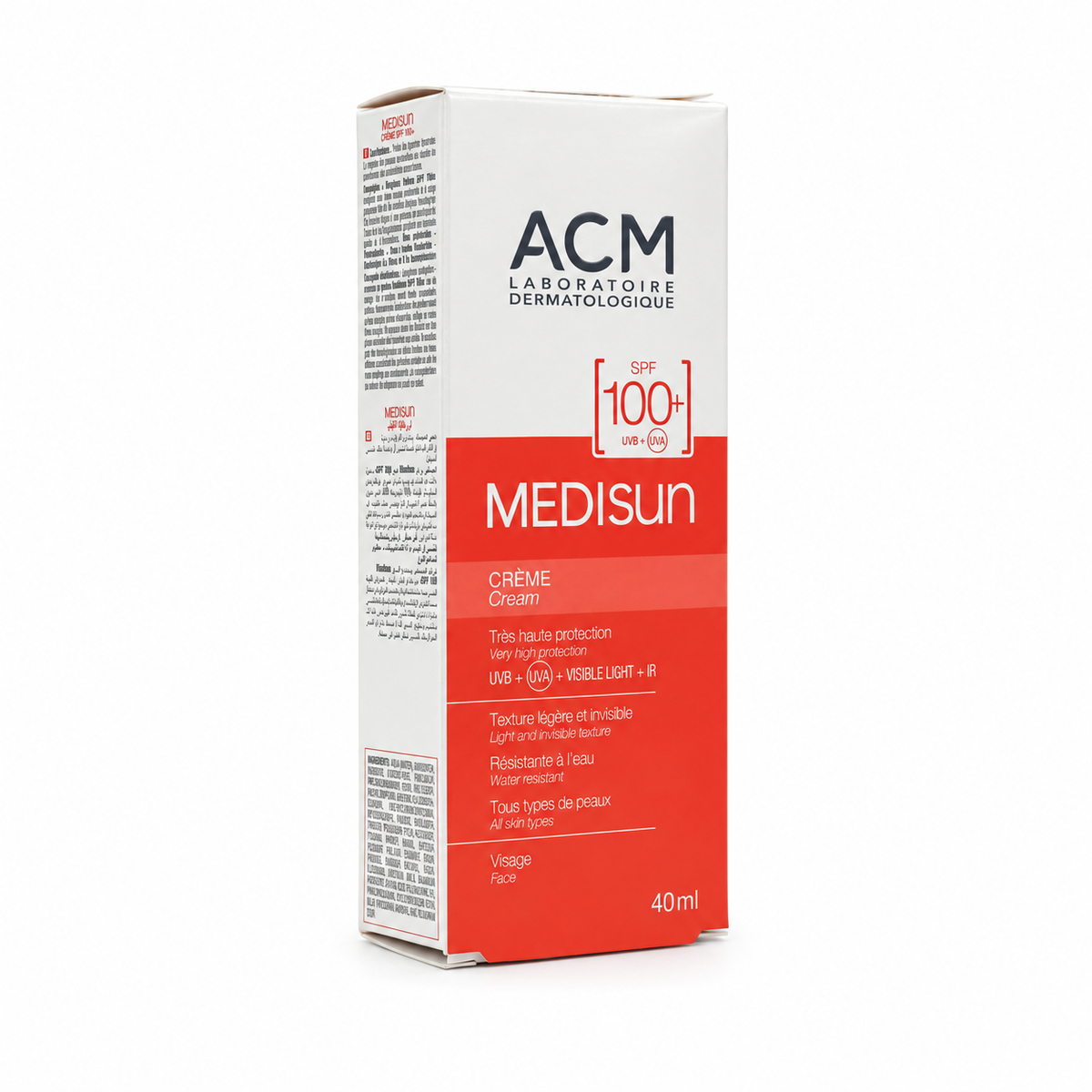 ACM Medisun Invisible Sunscreen Cream SPF 50+ 40ml - اي سي ام ميديسن كريم واقي شمس غير مرئي SPF 50+ 40 مل