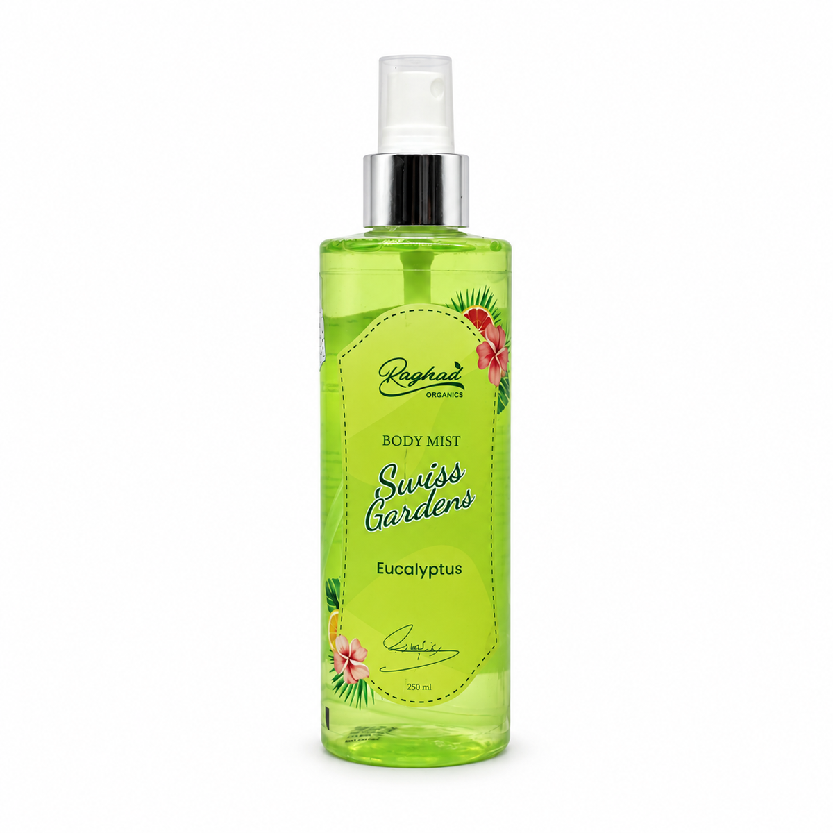 Raghad Organics Swiss Gardens Body Splash 250ml - بودي سبلاش رغد اورجانيكس سويس جاردنز 250 مل