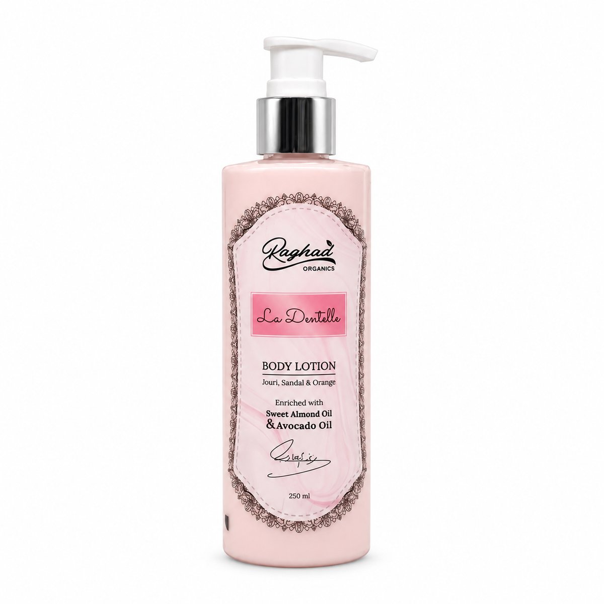 Raghad Organics La Dentelle Body Lotion 250ml - لوشن جسم رغد اورجانيكس لا دينتيل 250 مل