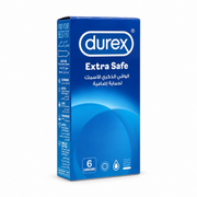 Durex Extra Safe 6 Condom Large - واقي ذكري ديوركس اكسترا سيف 6 قطع مقاس كبير