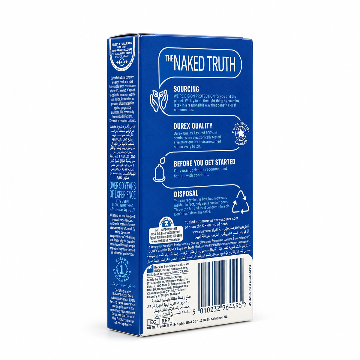 Durex Extra Safe 6 Condom Large - واقي ذكري ديوركس اكسترا سيف 6 قطع مقاس كبير