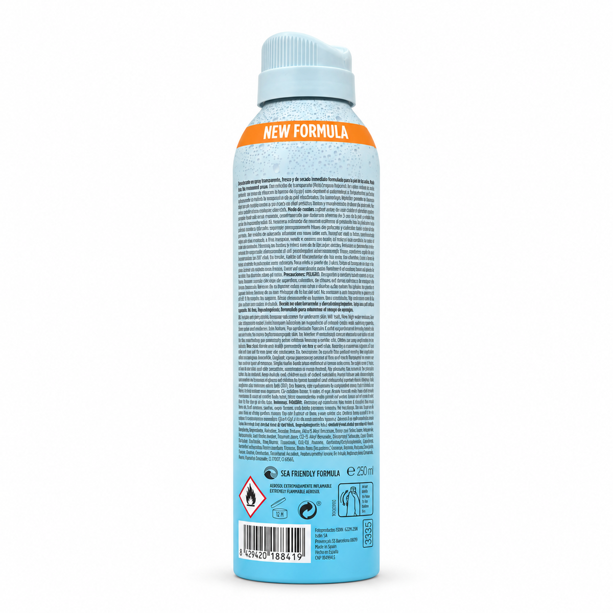 ISDIN Fotoprotector Transparent Spray Wet Skin Pediatrics SPF 50 250ml - إيزدين فوتوبروتيكتور بخاخ شفاف للأطفال ويـت سكن SPF 50 250مل