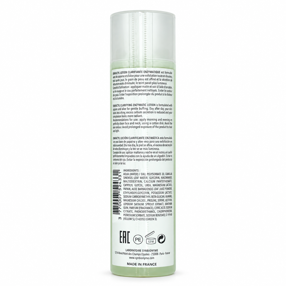 Synbionyme Medacnyl Clarifying Enzymatic Lotion 200ml - سينبيونيوم ميداكنايل لوشن إنزيمي منقي 200مل