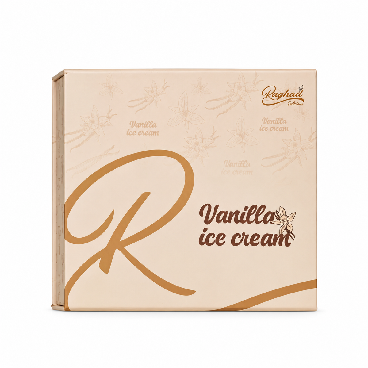 Raghad Organics Vanilla Ice Cream Package Lip Butter 10 g + Body Powder 25 g + Body Oil 150 g + Body Butter 100 g - رغد أورجانيكس مجموعة فانيلا آيس كريم زبدة شفاه ١٠ غرامات وبودرة جسم ٢٥ غرامًا وزيت جسم ١٥٠ غرامًا وزبدة جسم ١٠٠ غرام