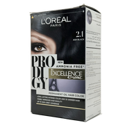 Loreal Prodigy Hair Color Shade 2.1 Ash Black - صبغة شعر لوريال برودجي 2.1 أسود رمادي