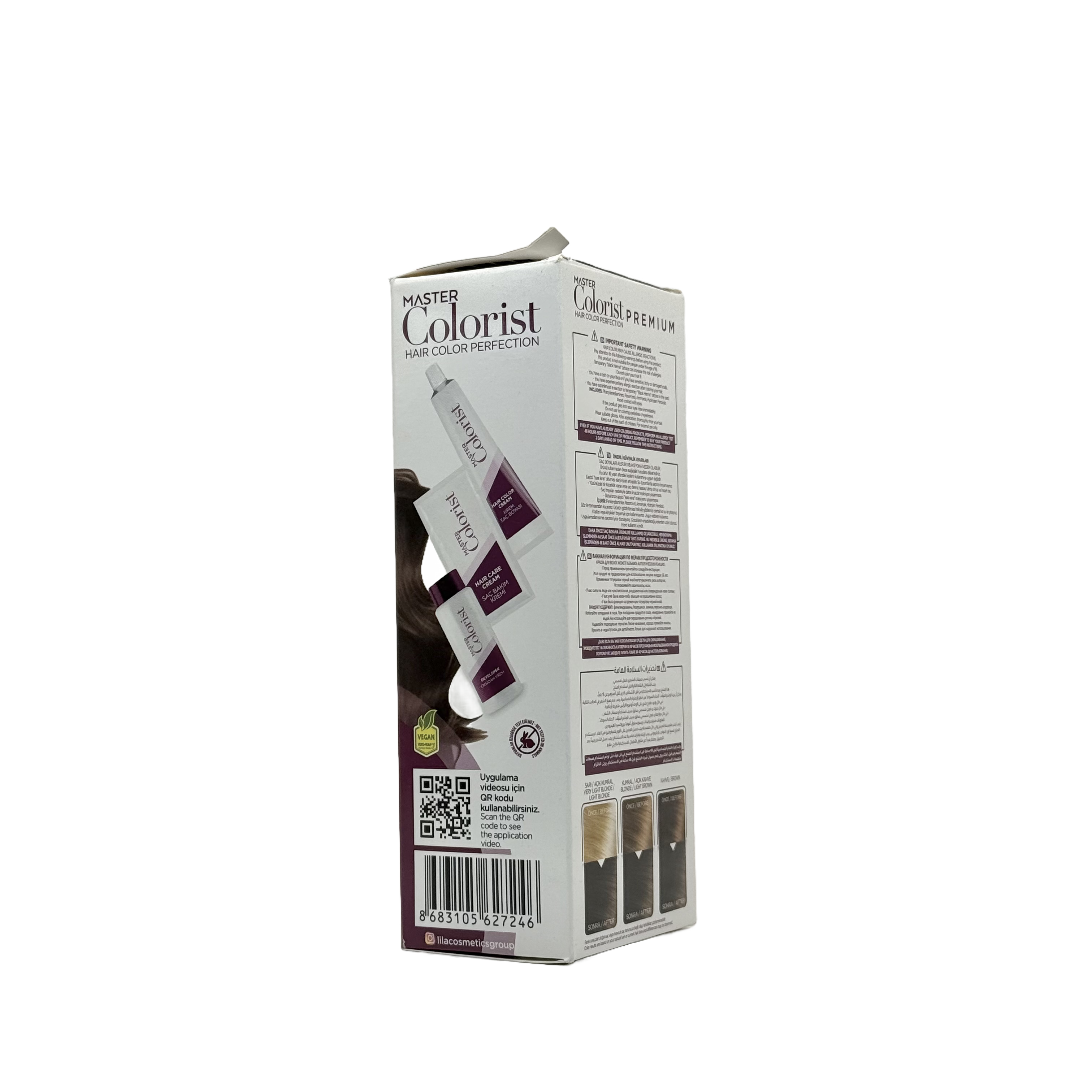 Master Colorist Premium Cream Hair Dye 6.0 Dark Blonde - ماستر كولوريست بريميوم كريم صبغة شعر 6.0 أشقر داكن