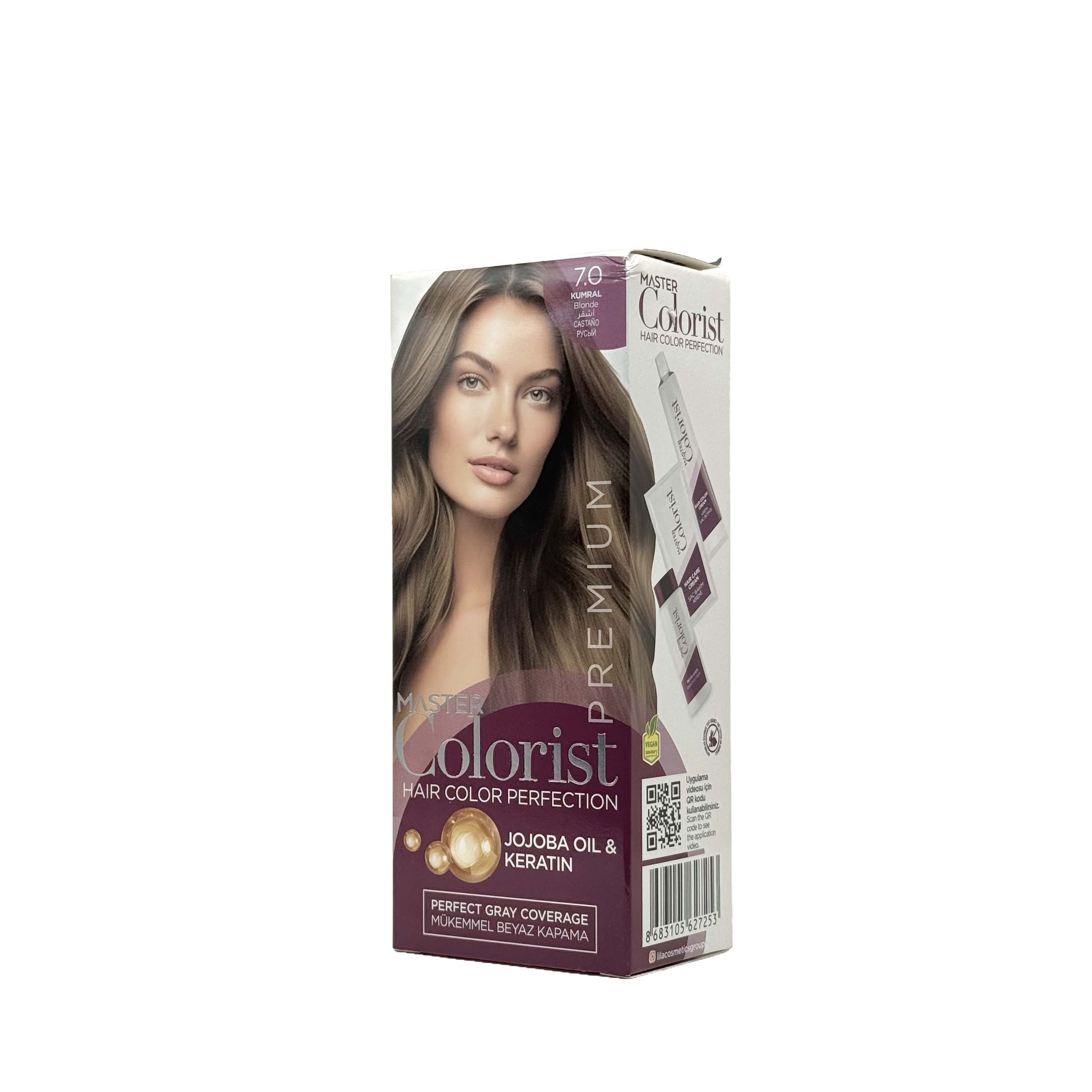 Master Colorist Premium Cream Hair Dye 7.0 Blonde - ماستر كولوريست بريميوم كريم صبغة شعر 7.0 أشقر