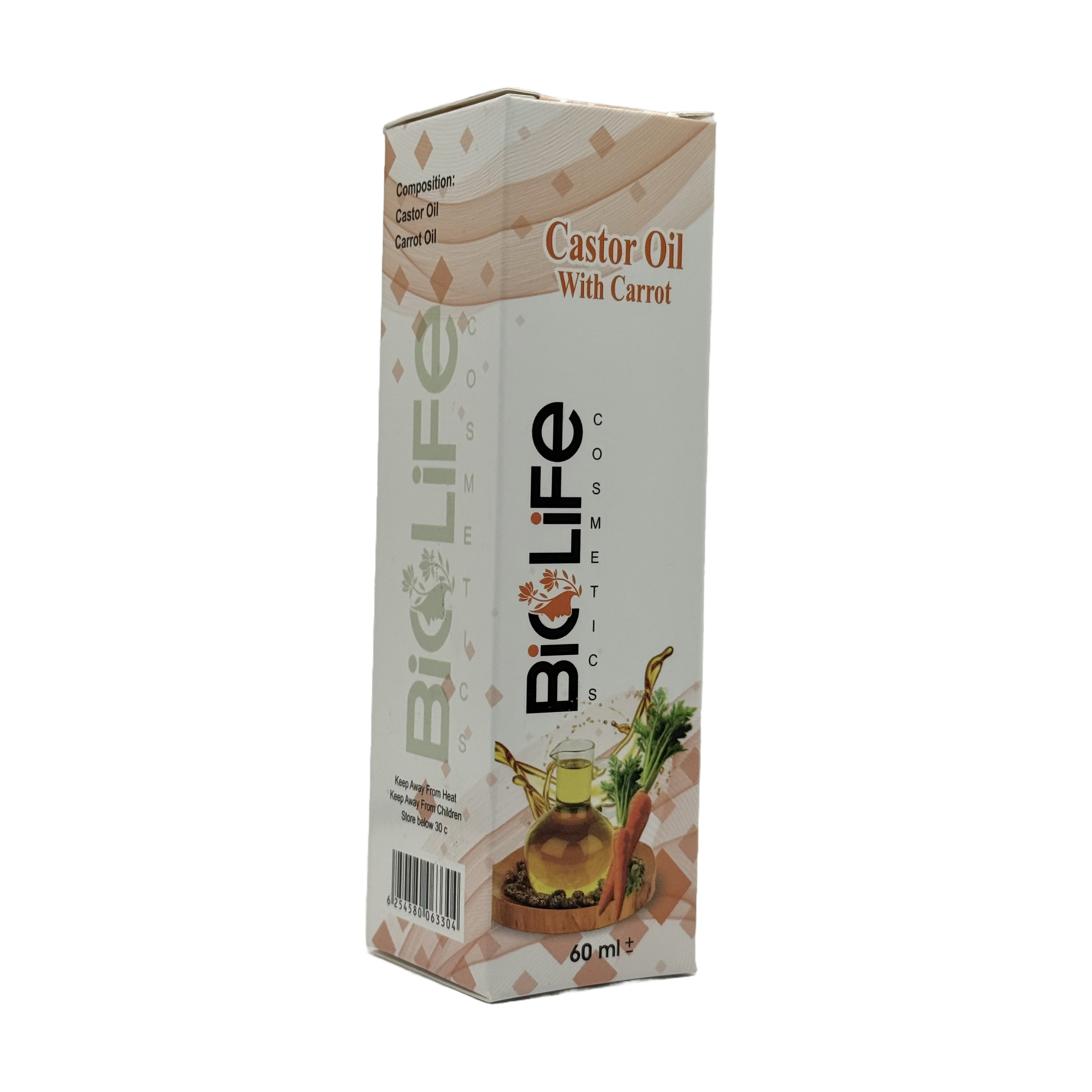BioLife Castor Oil with Carrot 60 ml - بايو لايف زيت الخروع مع الجزر 60 مل