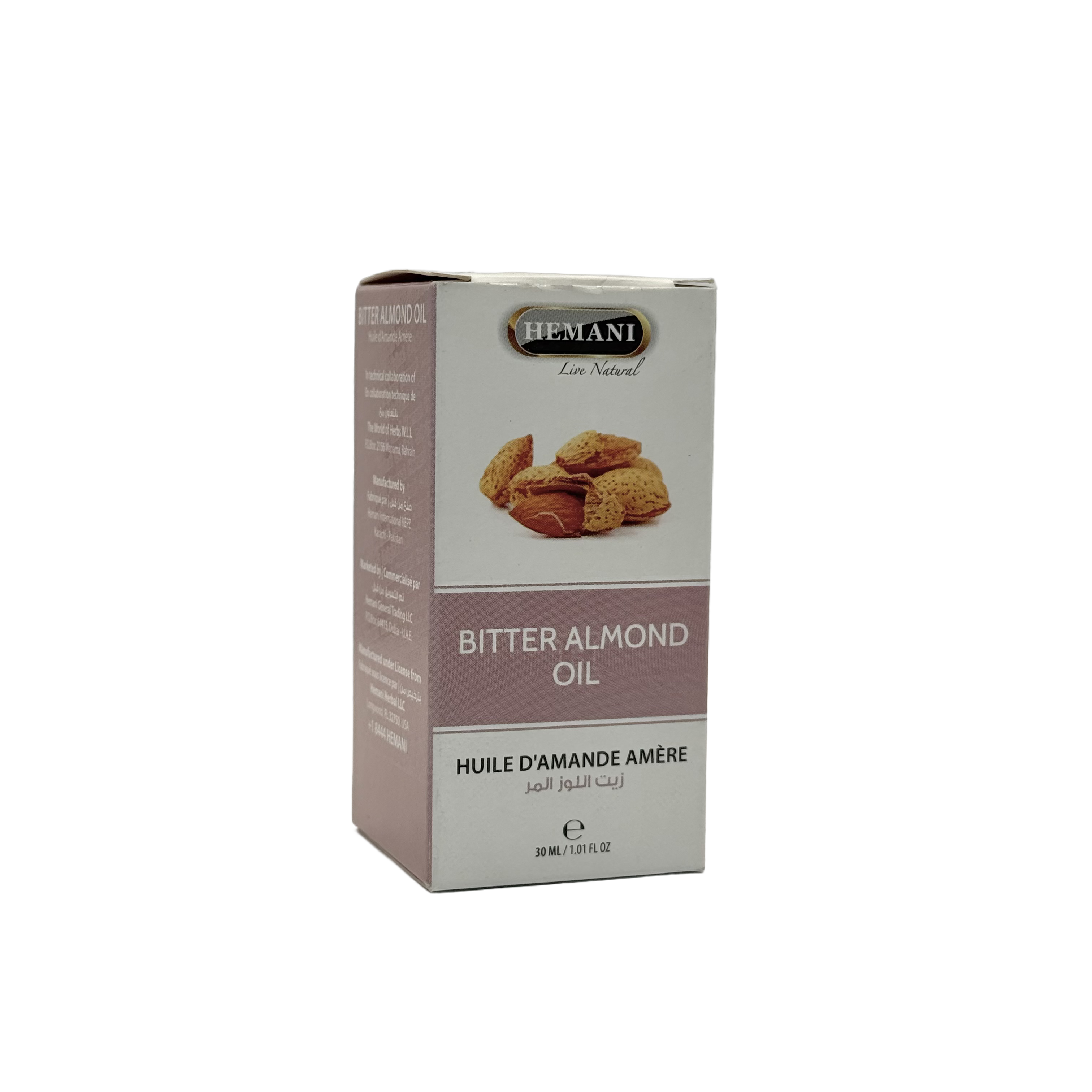 HEMANI Bitter Almond Oil 30 ml - هيماني زيت اللوز المر 30 مل