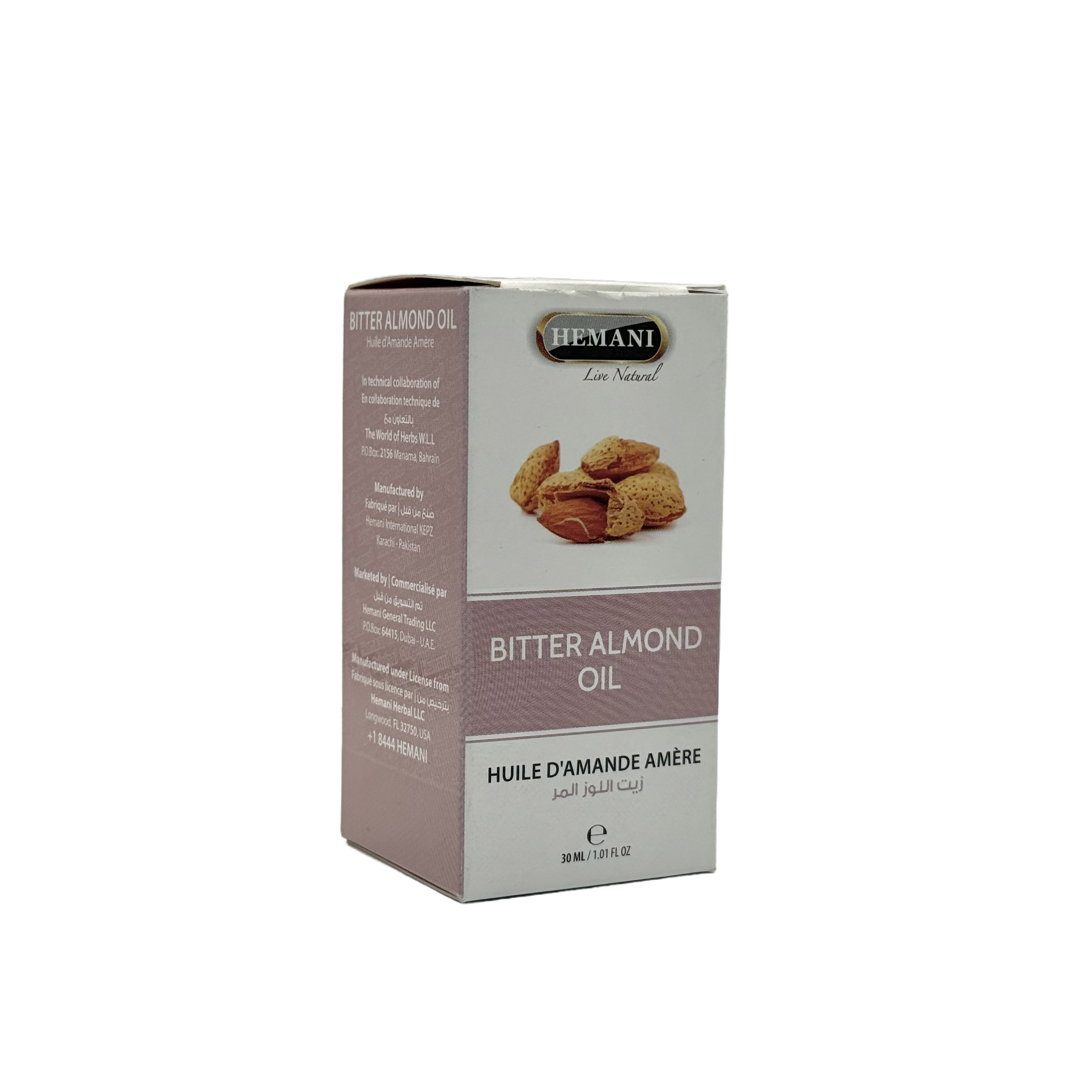 HEMANI Bitter Almond Oil 30 ml - هيماني زيت اللوز المر 30 مل