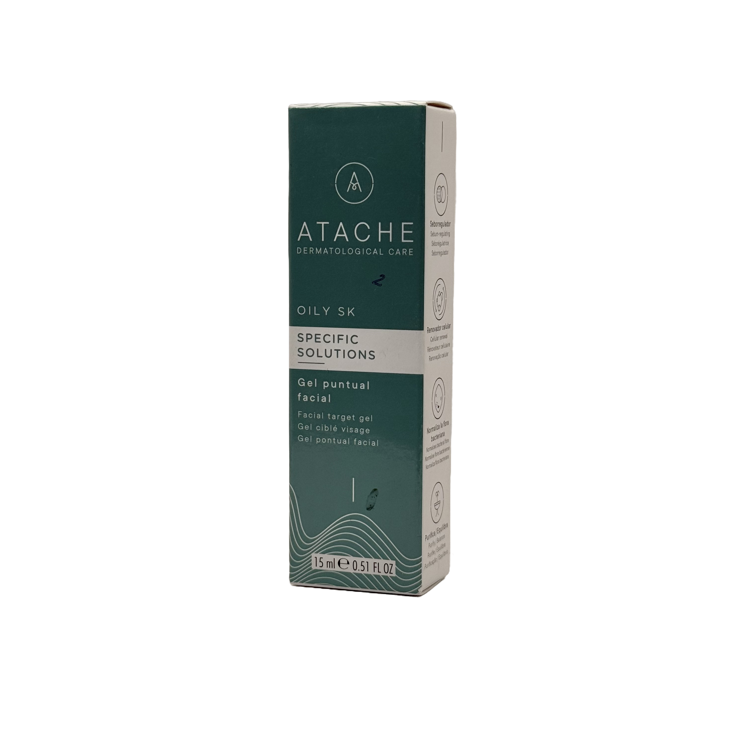 Atache Oily SK Specific Solutions 15 ml - أتاتشي أولي إس كيه سبسيفيك سوليوشنز جل موضعي للبشرة الدهنية 15 مل