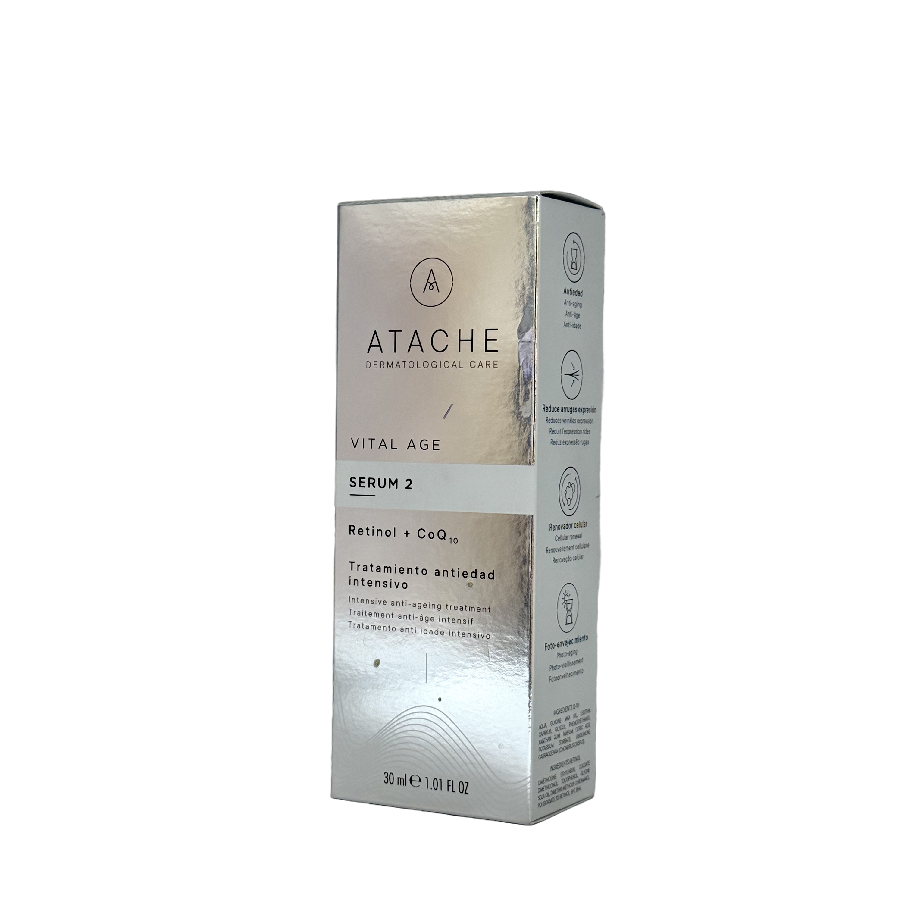 Atache Serum 2 Retinol + CoQ10 30 ml - أتاتشي سيروم 2 ريتينول مع كيو إن 10 ‏30 مل