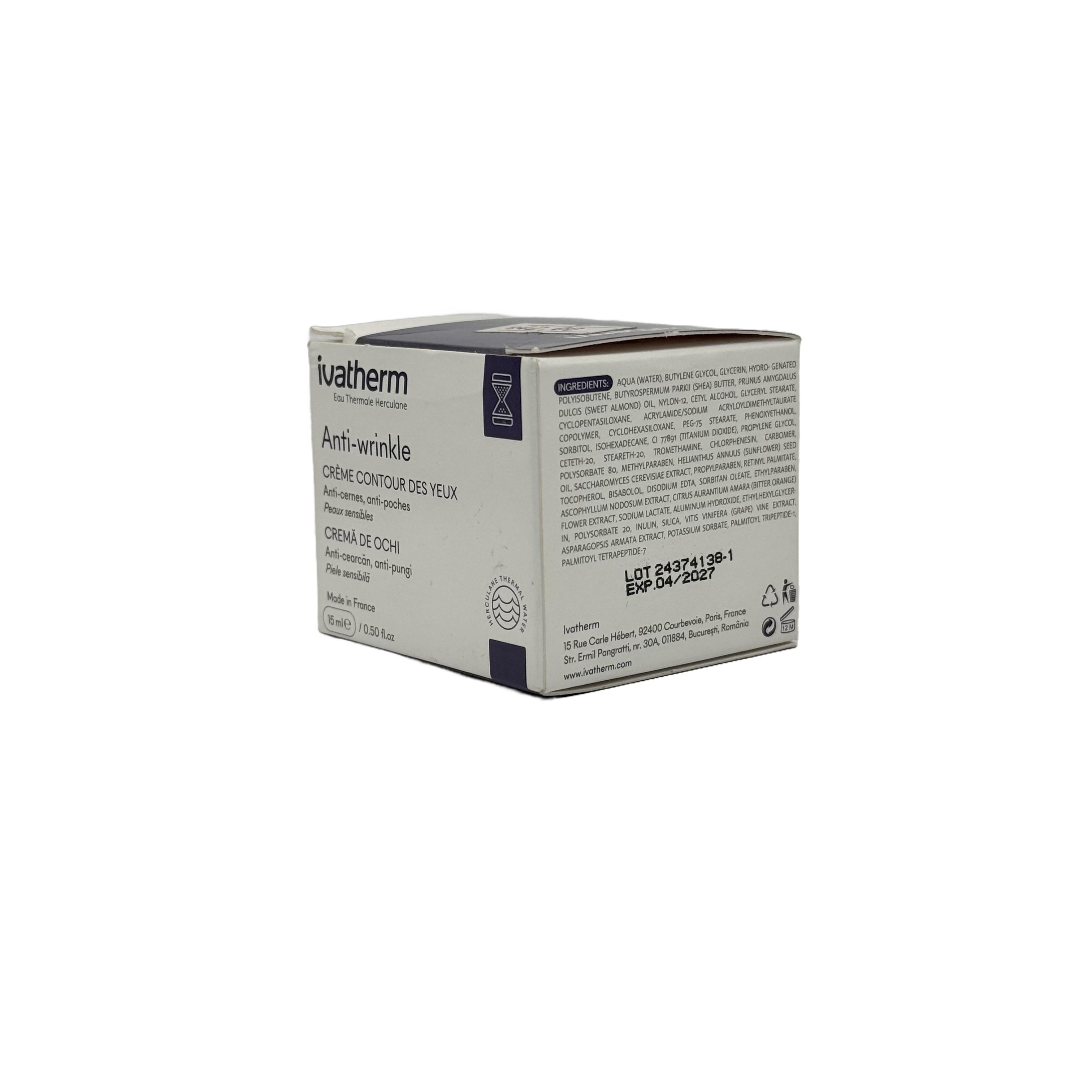 Ivatherm Anti-Wrinkle Cream 50ml - كريم إيفاثيرم المضاد للتجاعيد للبشرة الحساسة 50 مل