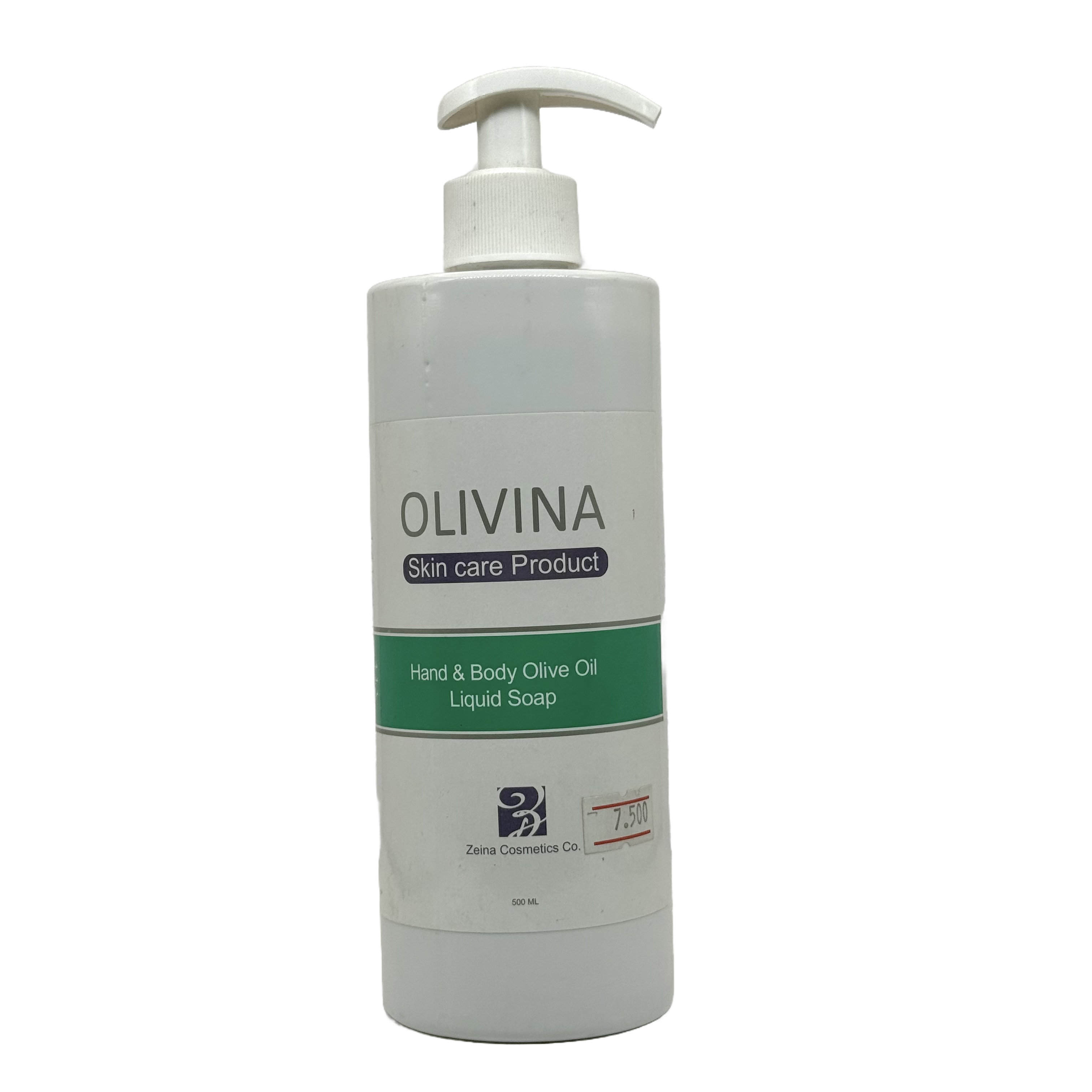Olivina Skincare Hand & Body Olive Oil 500ml - اوليفينا صابون زيت الزيتون لليدين والجسم 500 مل