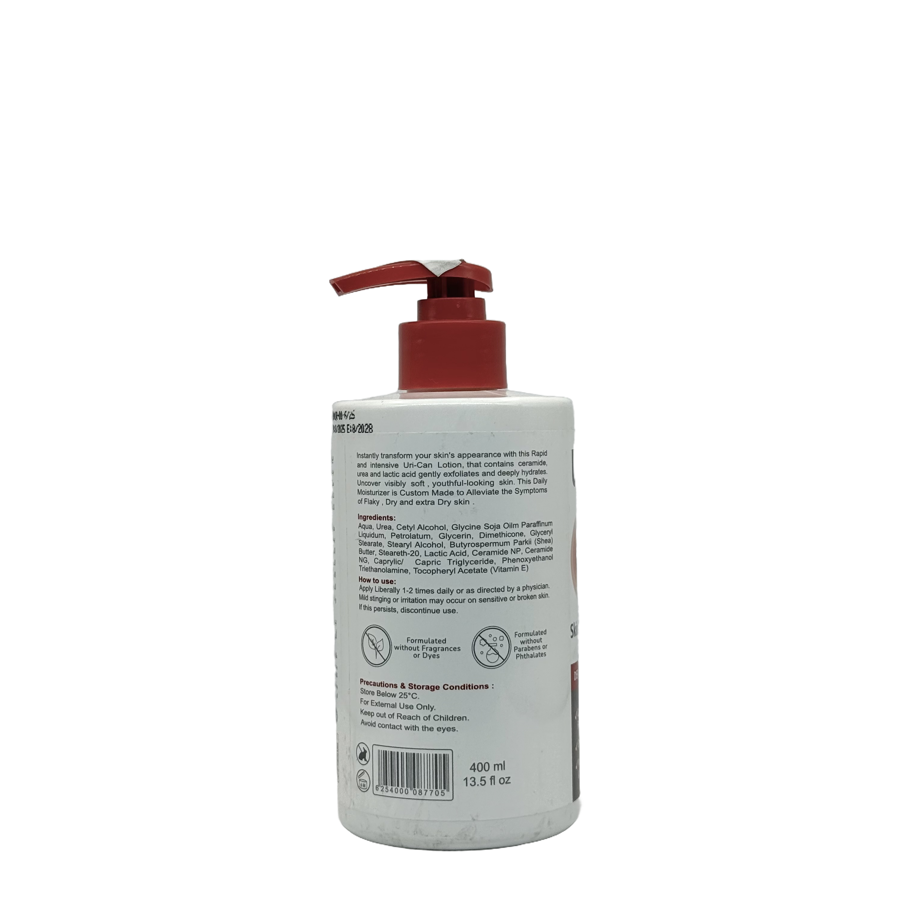 Ura Can Lotion with Ceramide & Urea for Dry Skin 400ml - يورا كان لوشن بالسيراميد واليوريا للبشرة الجافة 400 مل