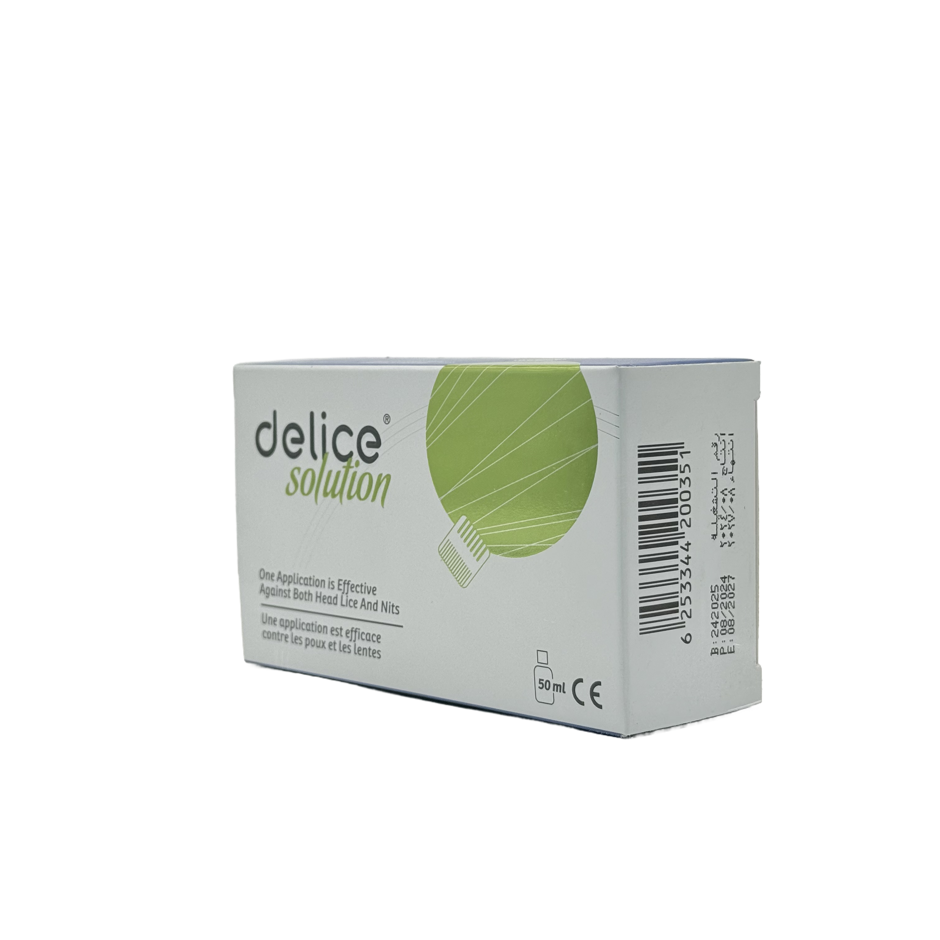Delice Solution To Eliminate Head Lice 50ml - ديليس محلول للتخلص من قمل الرأس 50 مل