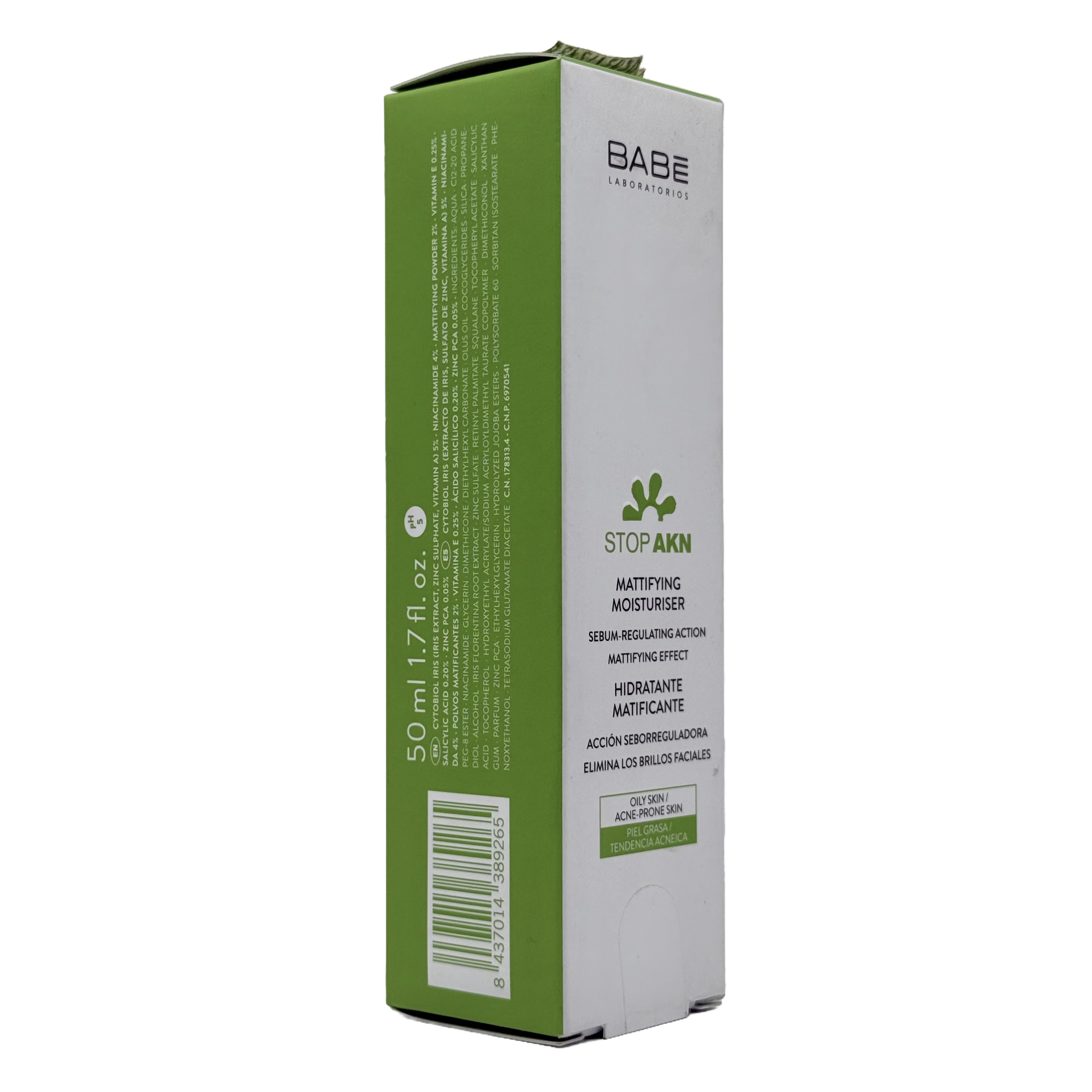 BABE Stop AKN Hydratant Matifiant 50ml - بابي ستوب آكن مرطب مطفي للبشرة الدهنية والمعرضة لحب الشباب 50 مل